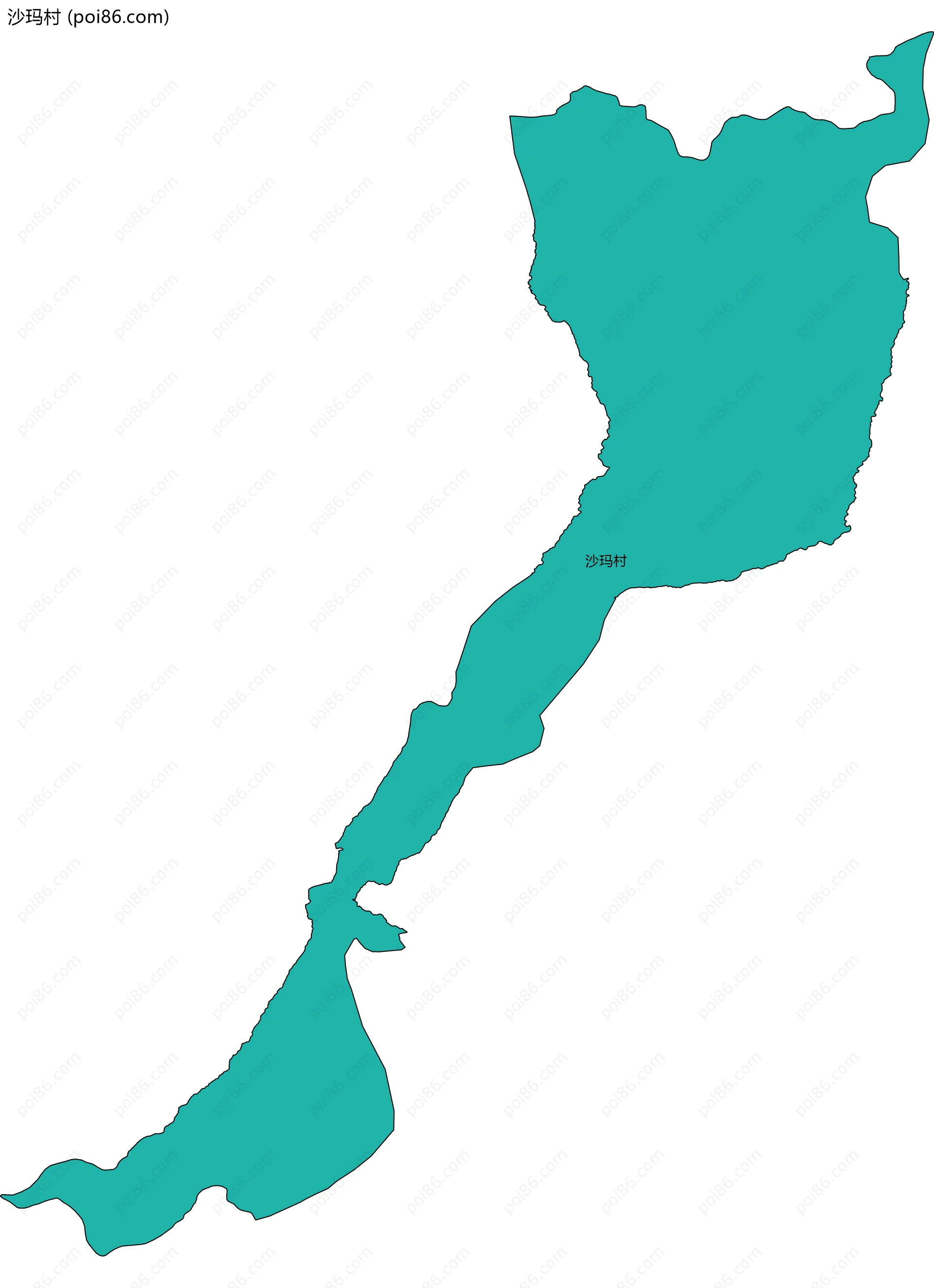 沙玛村边界地图