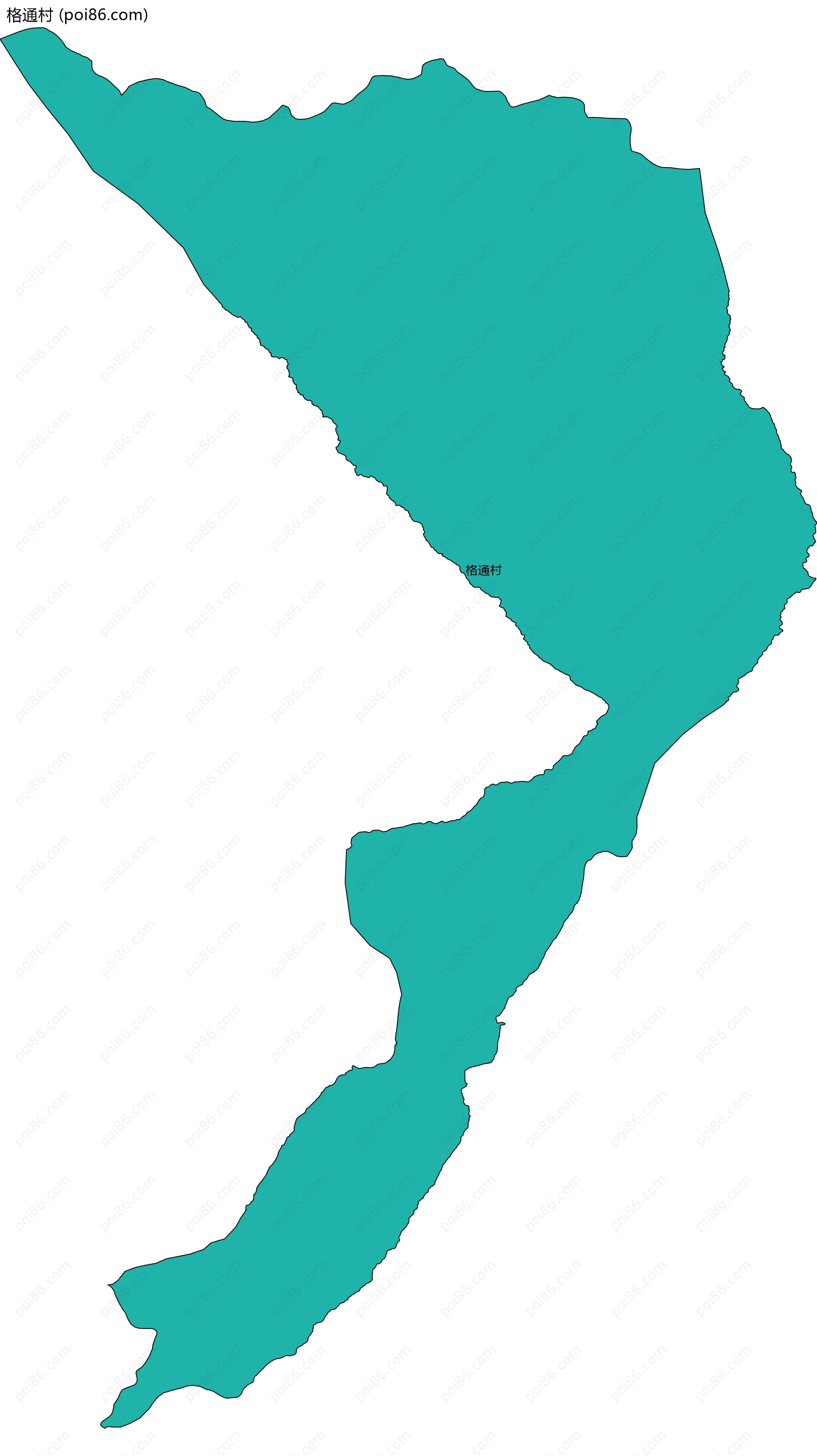 格通村边界地图