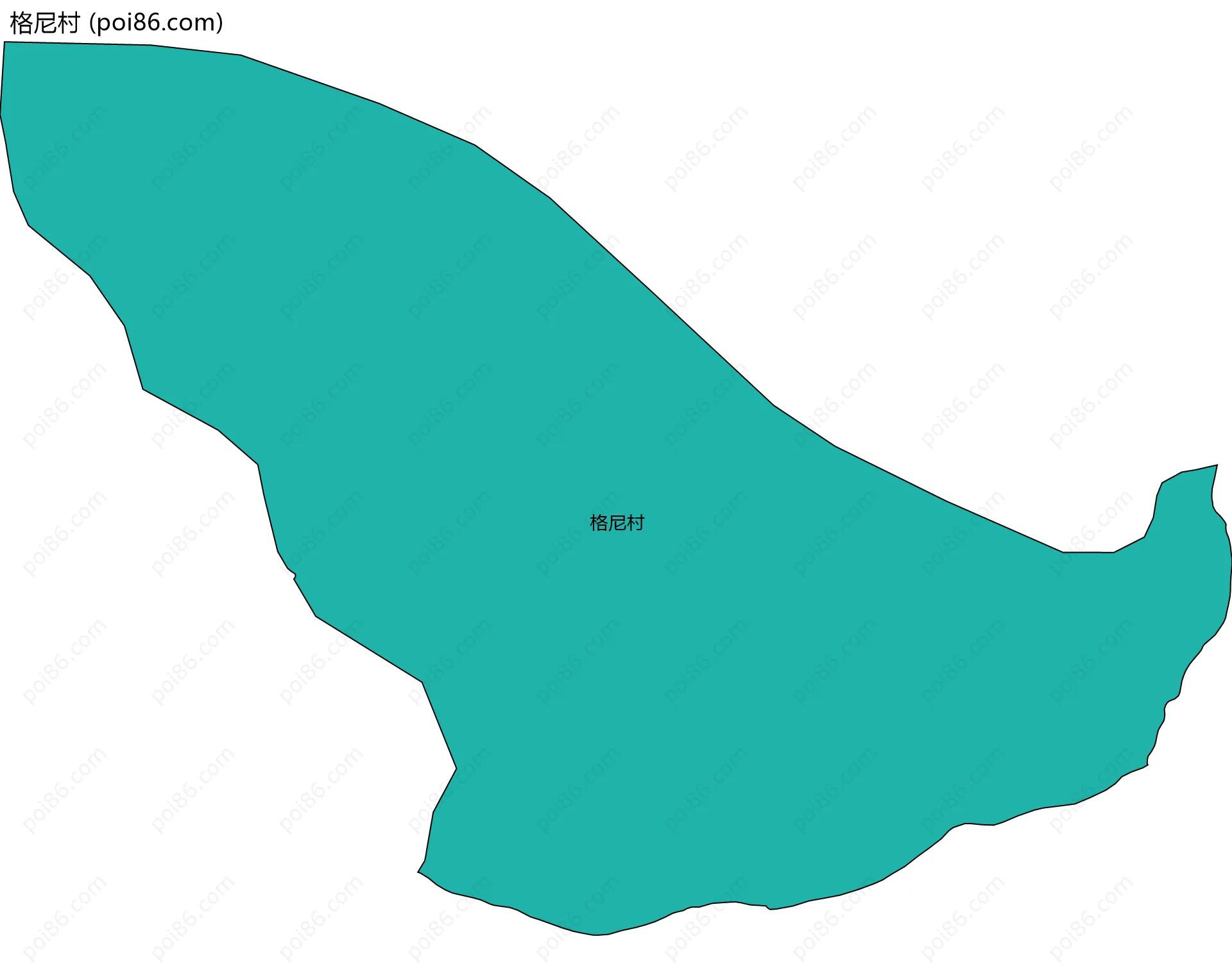 格尼村边界地图