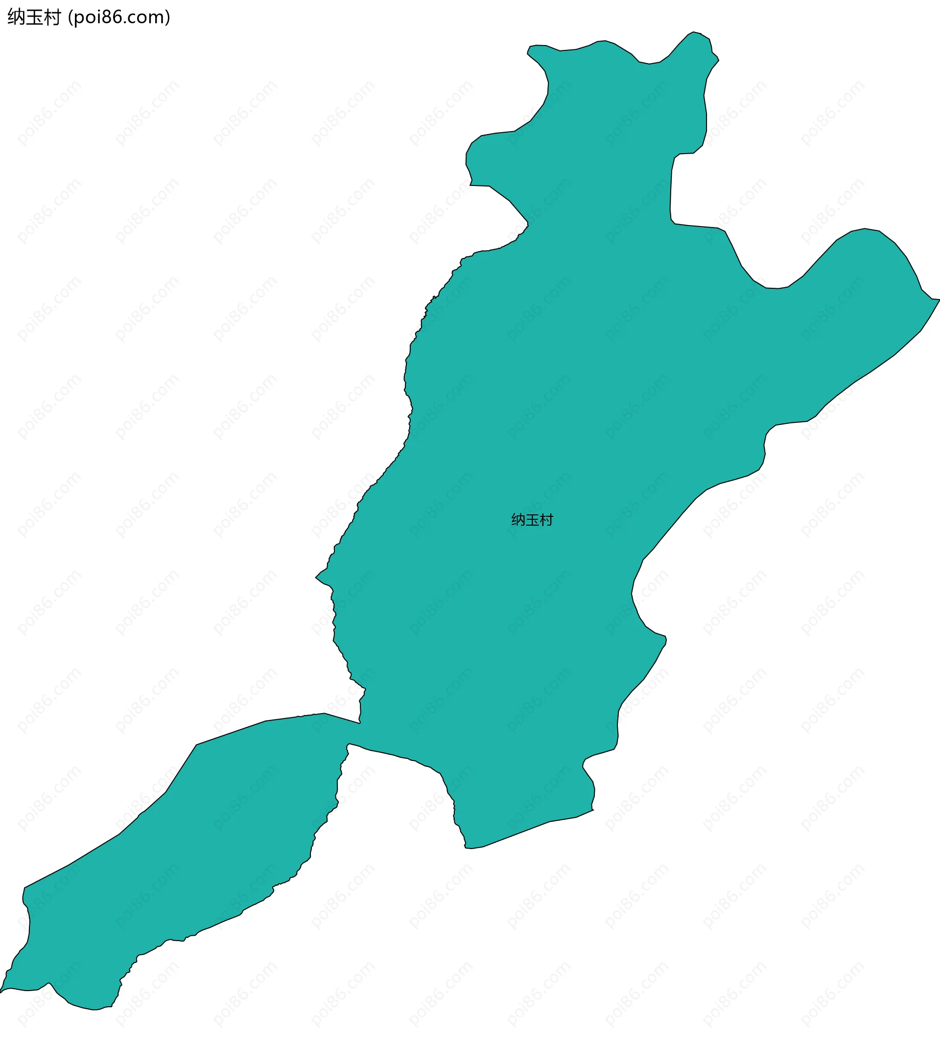 纳玉村边界地图