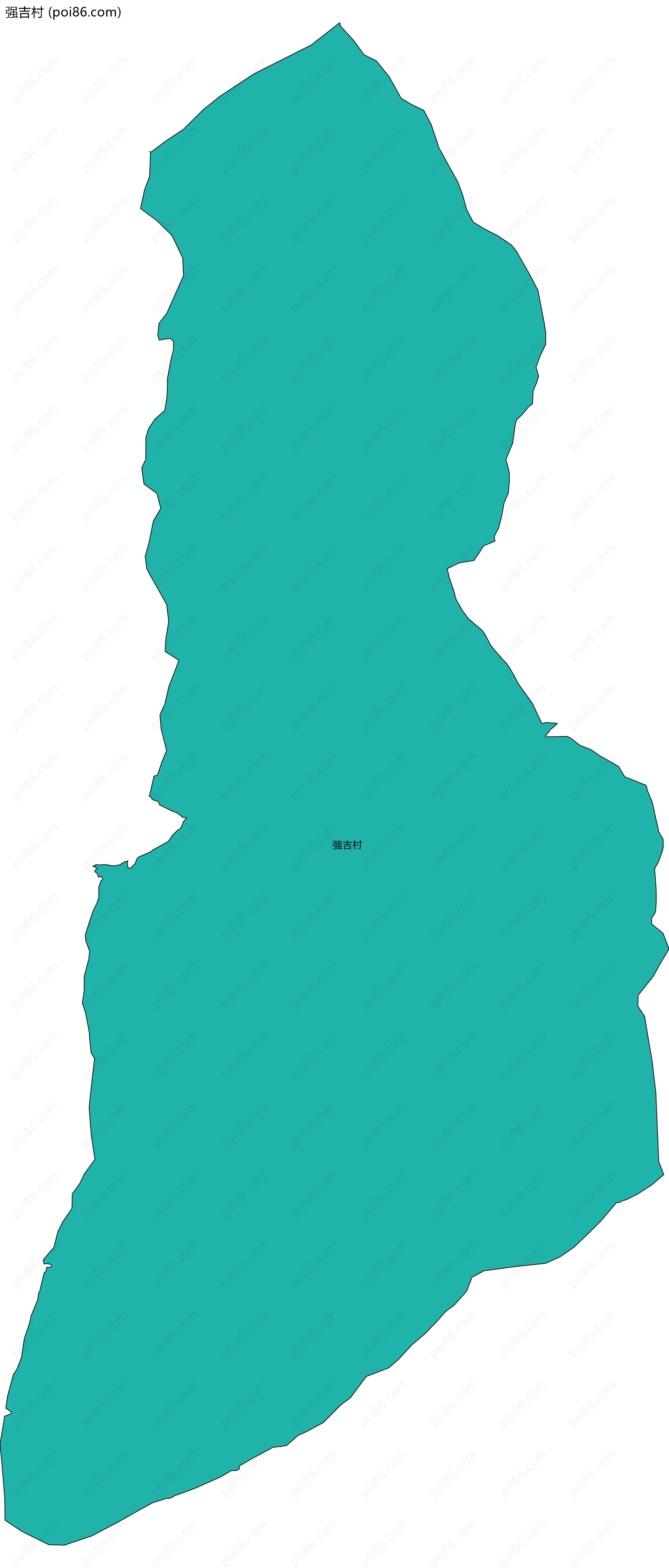 强吉村边界地图