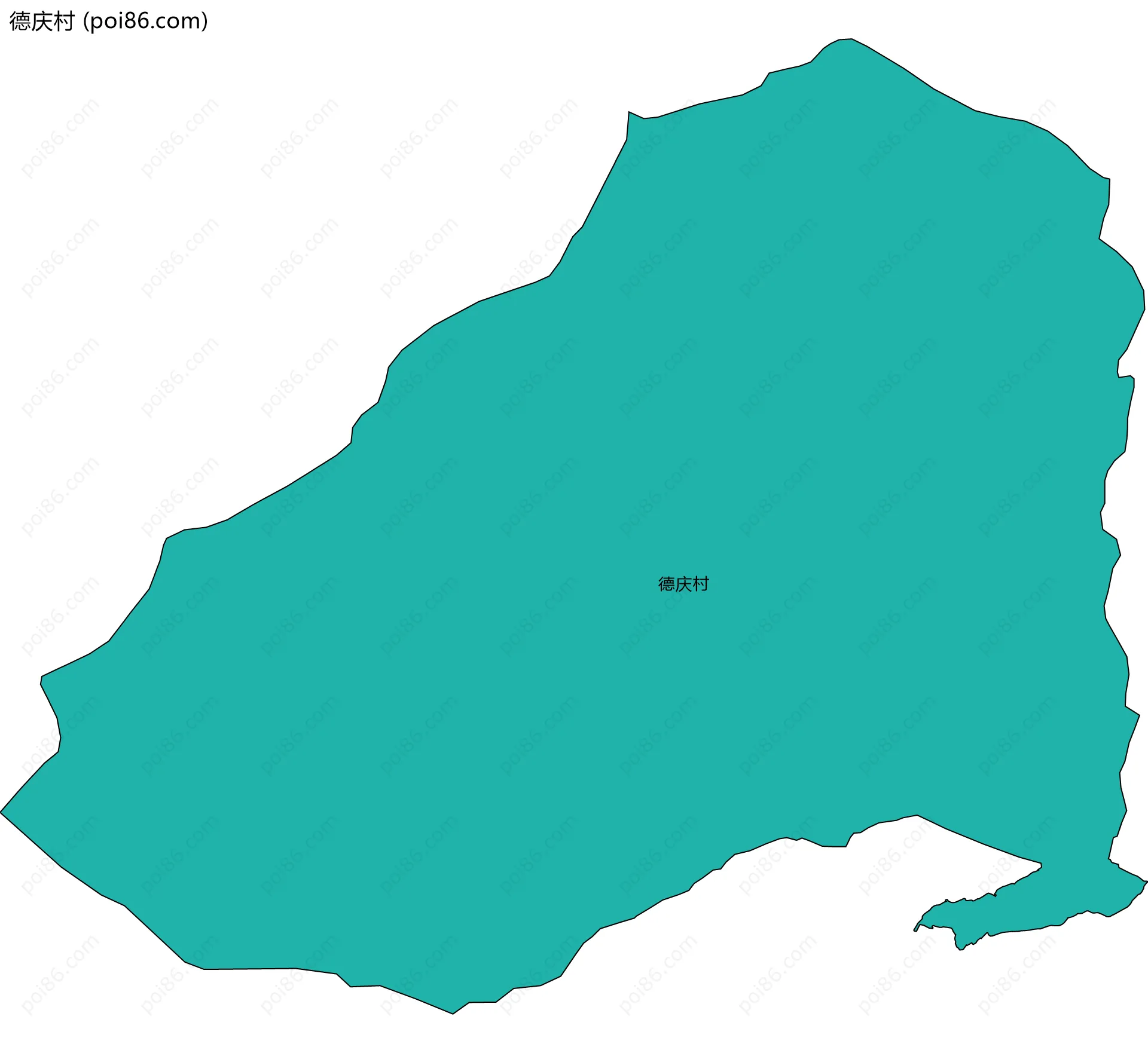 德庆村边界地图