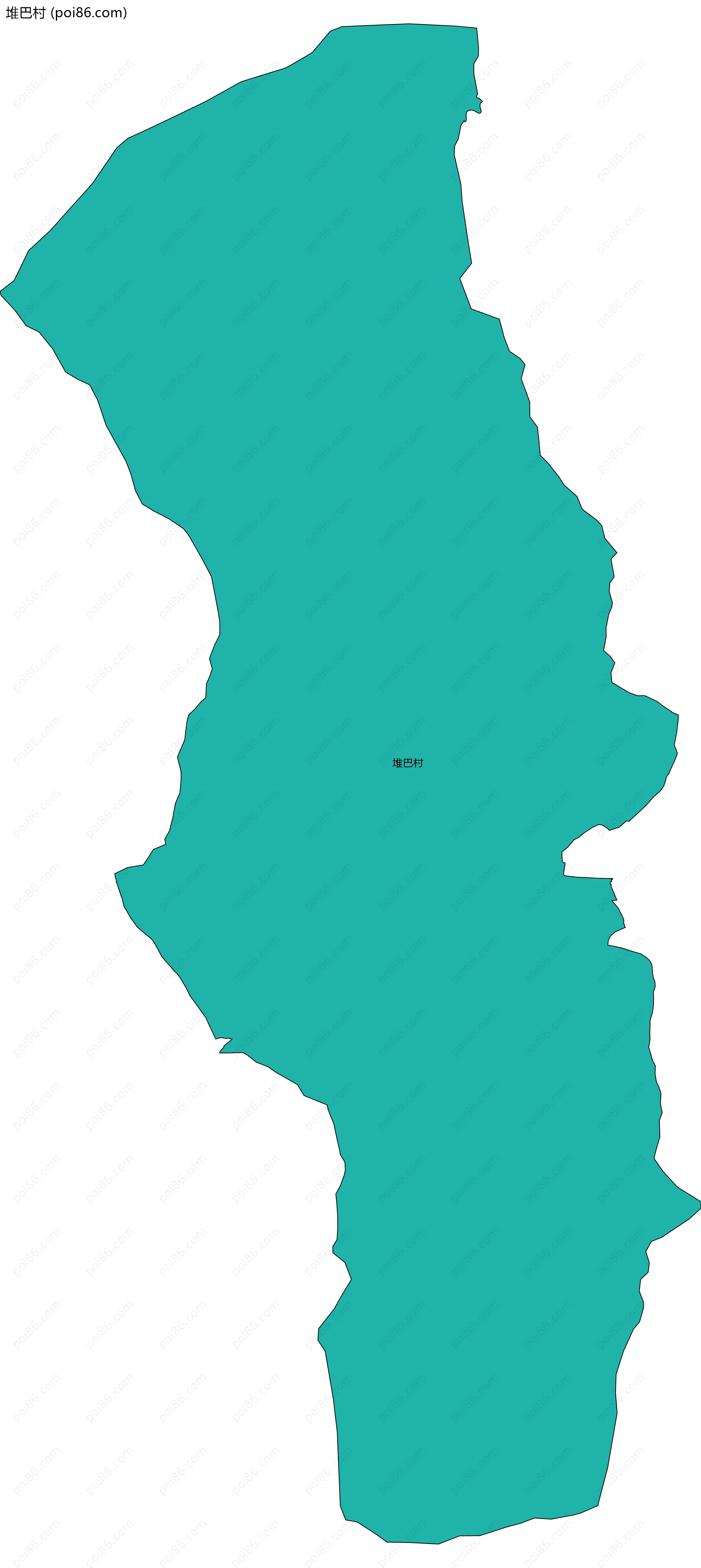 堆巴村边界地图