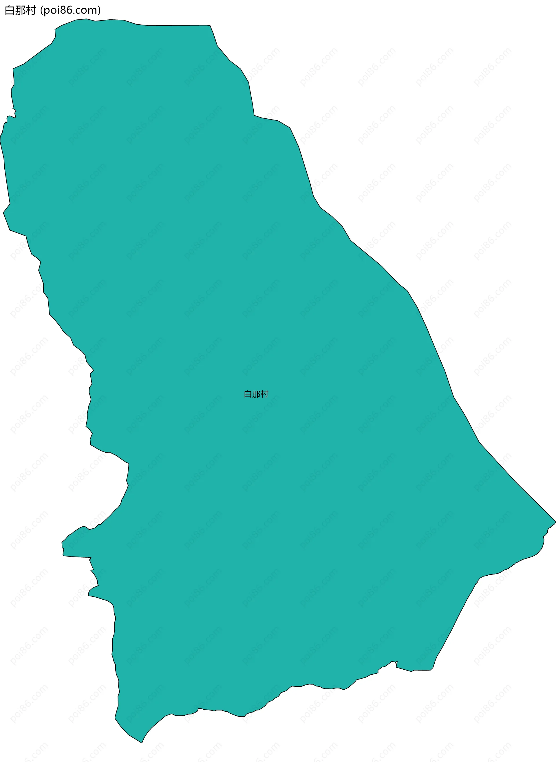 白那村边界地图