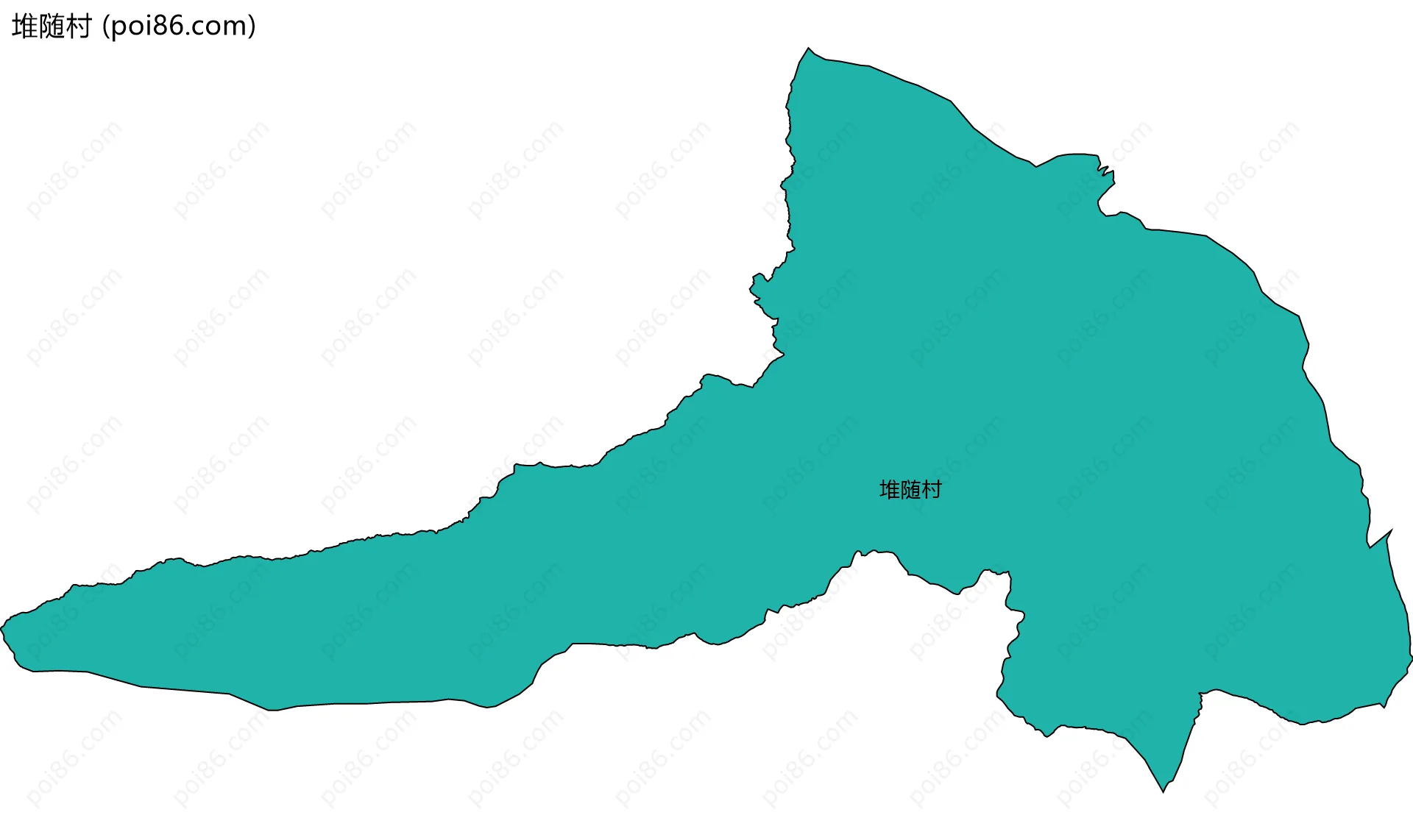堆随村边界地图
