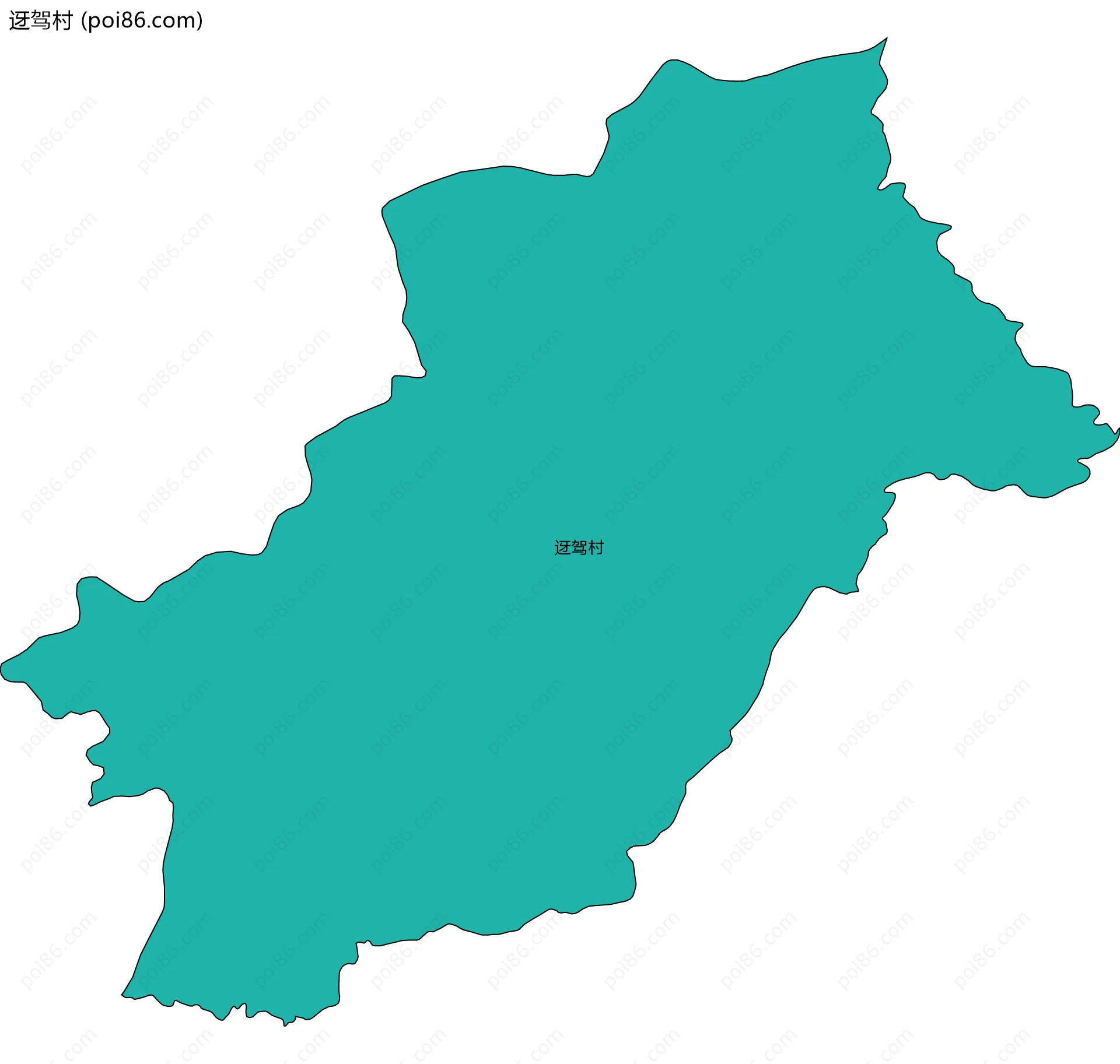 迓驾村边界地图