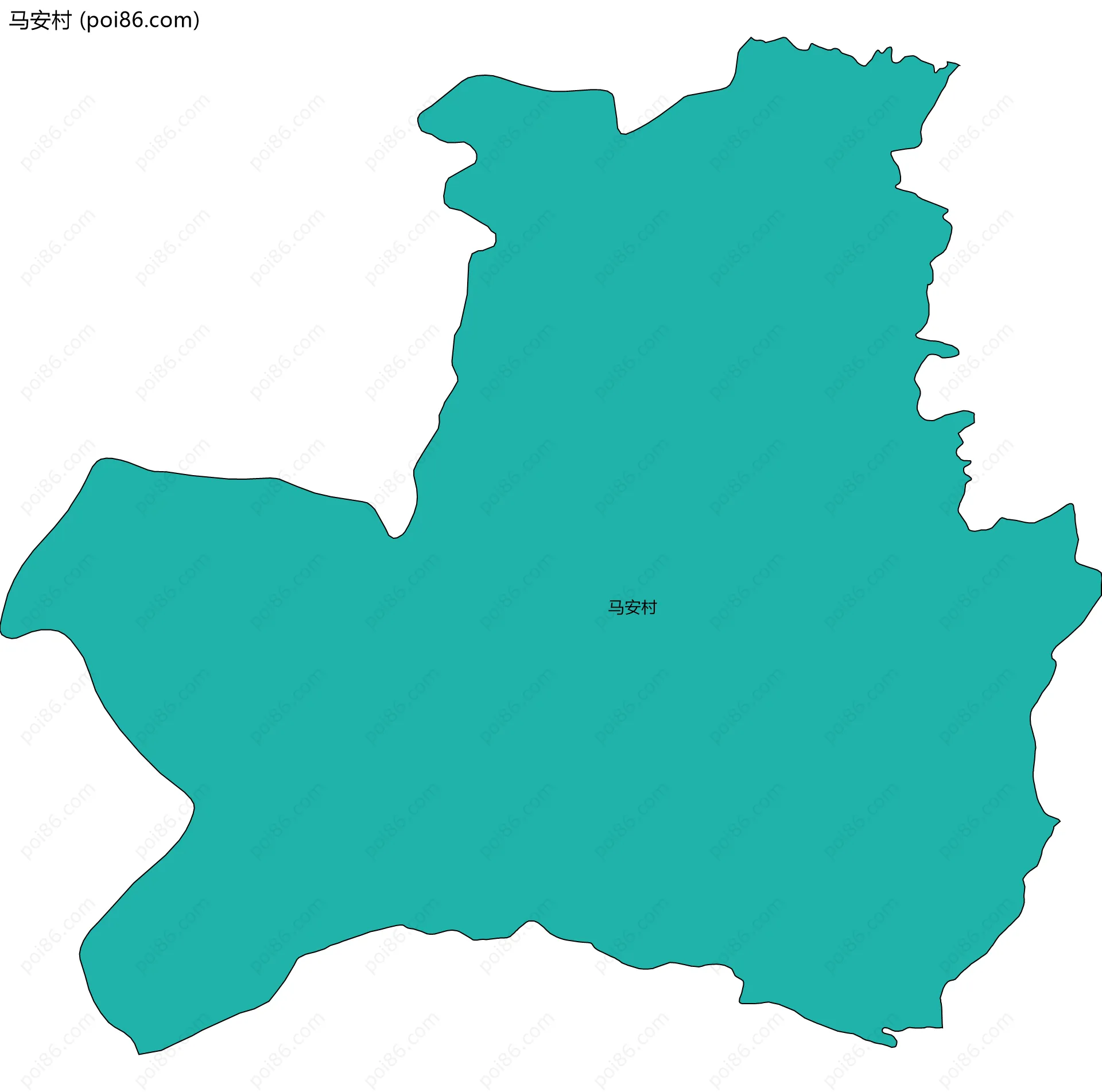 马安村边界地图