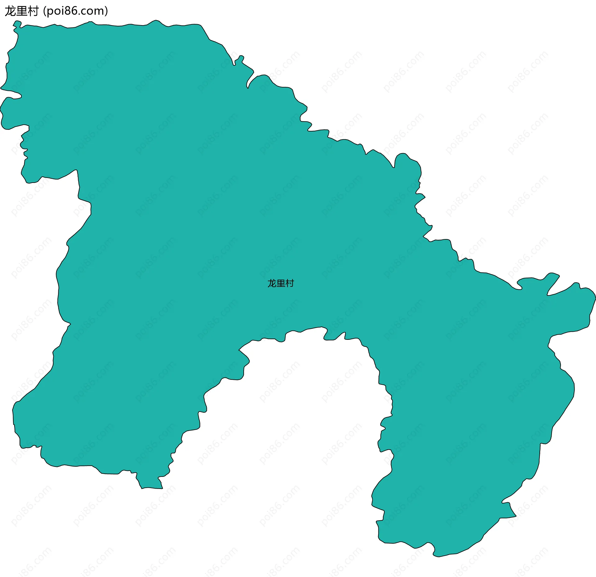龙里村边界地图