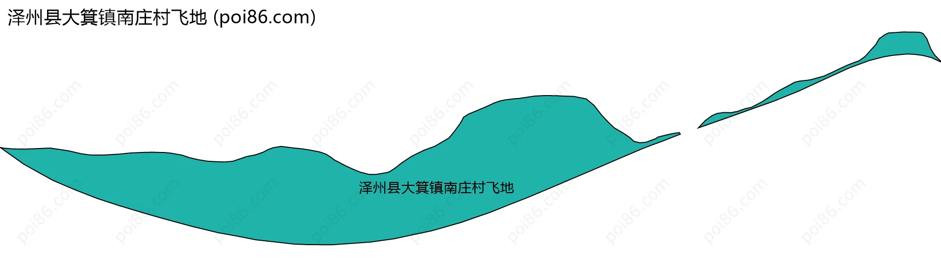 泽州县大箕镇南庄村飞地边界地图