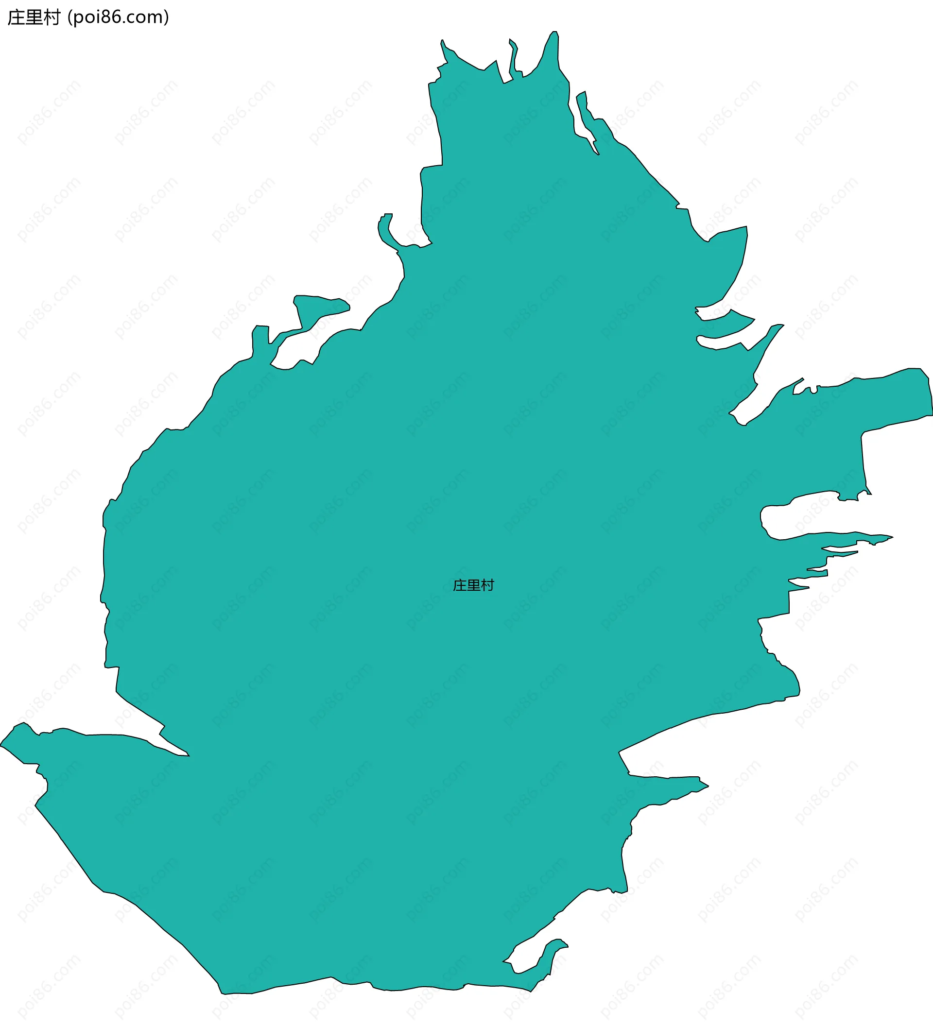 庄里村边界地图