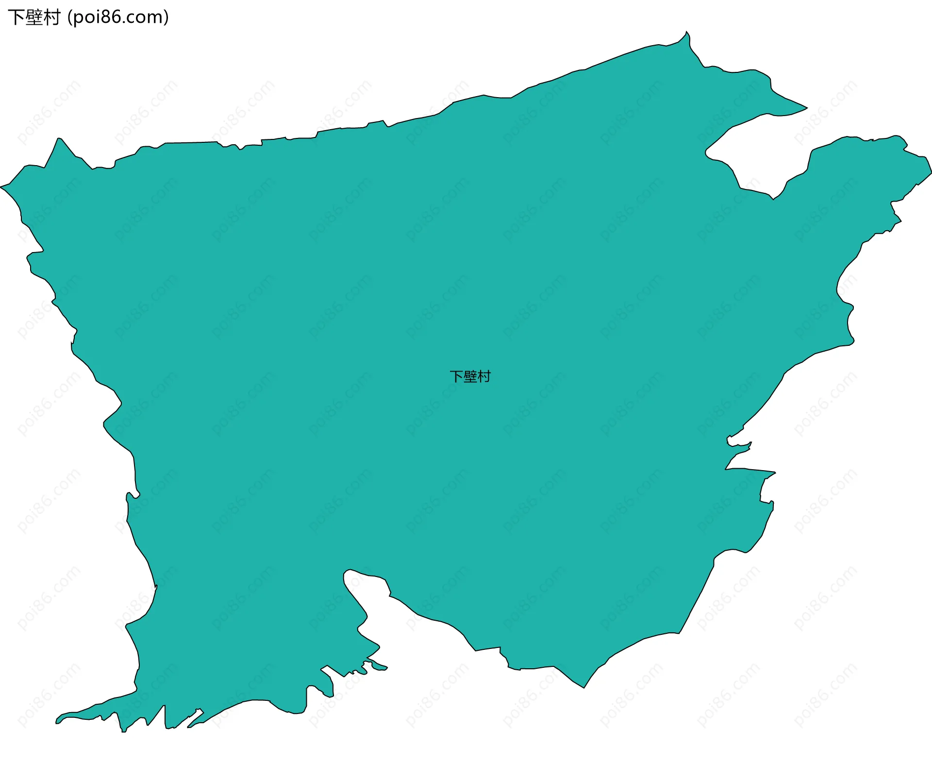 下壁村边界地图