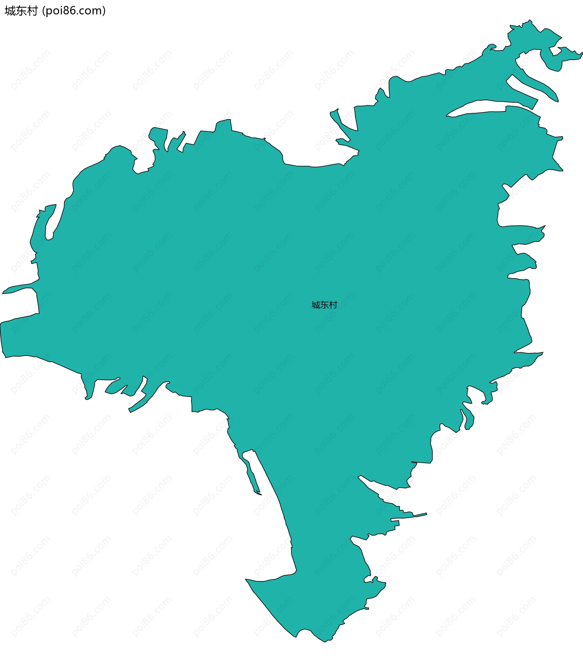 城东村边界地图