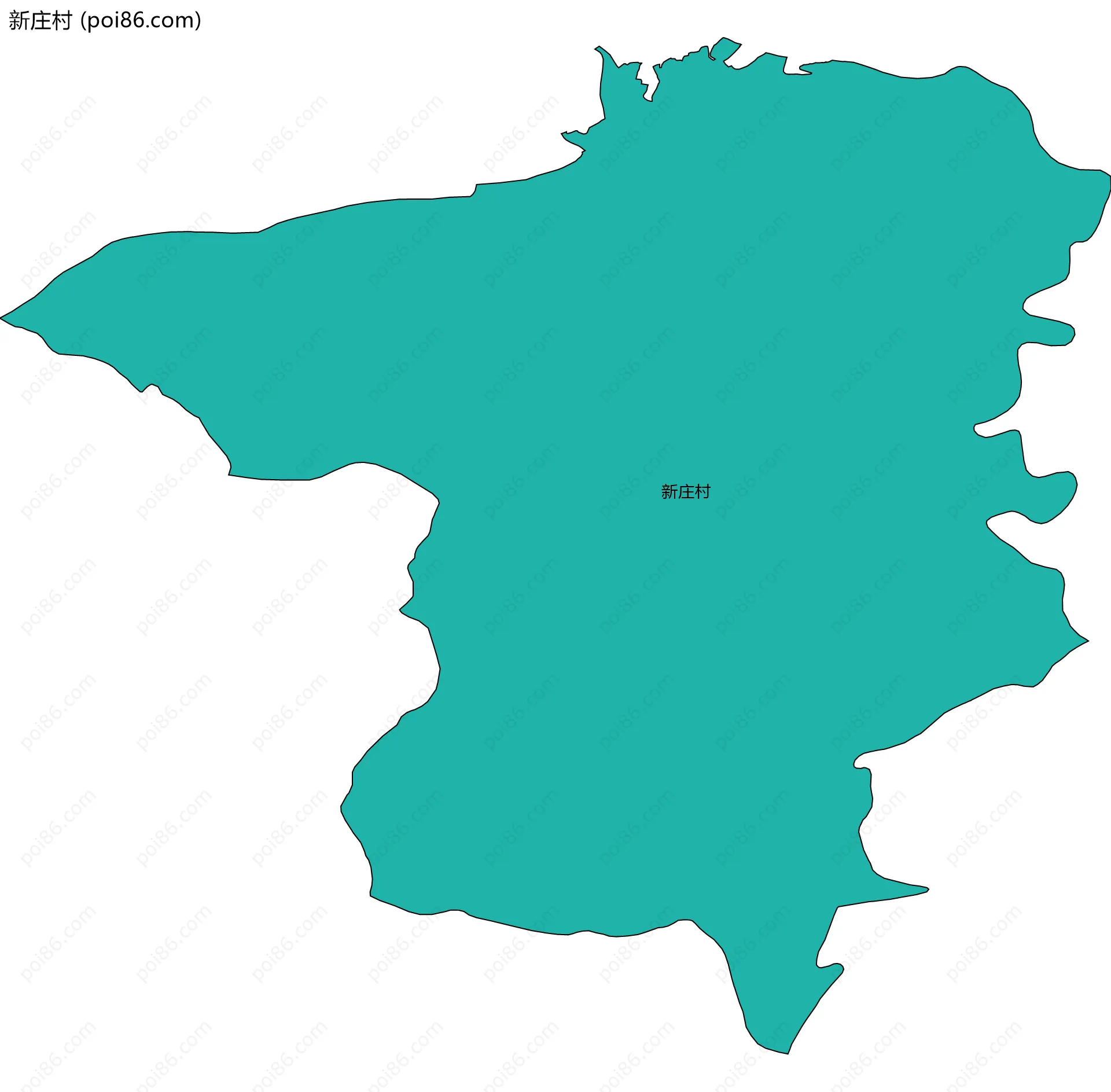 新庄村边界地图