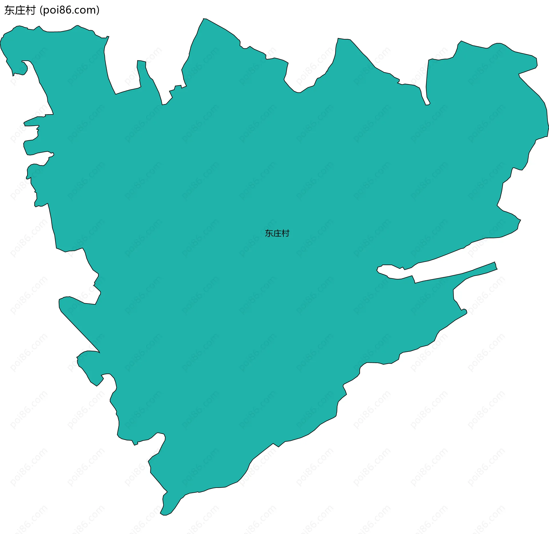 东庄村边界地图