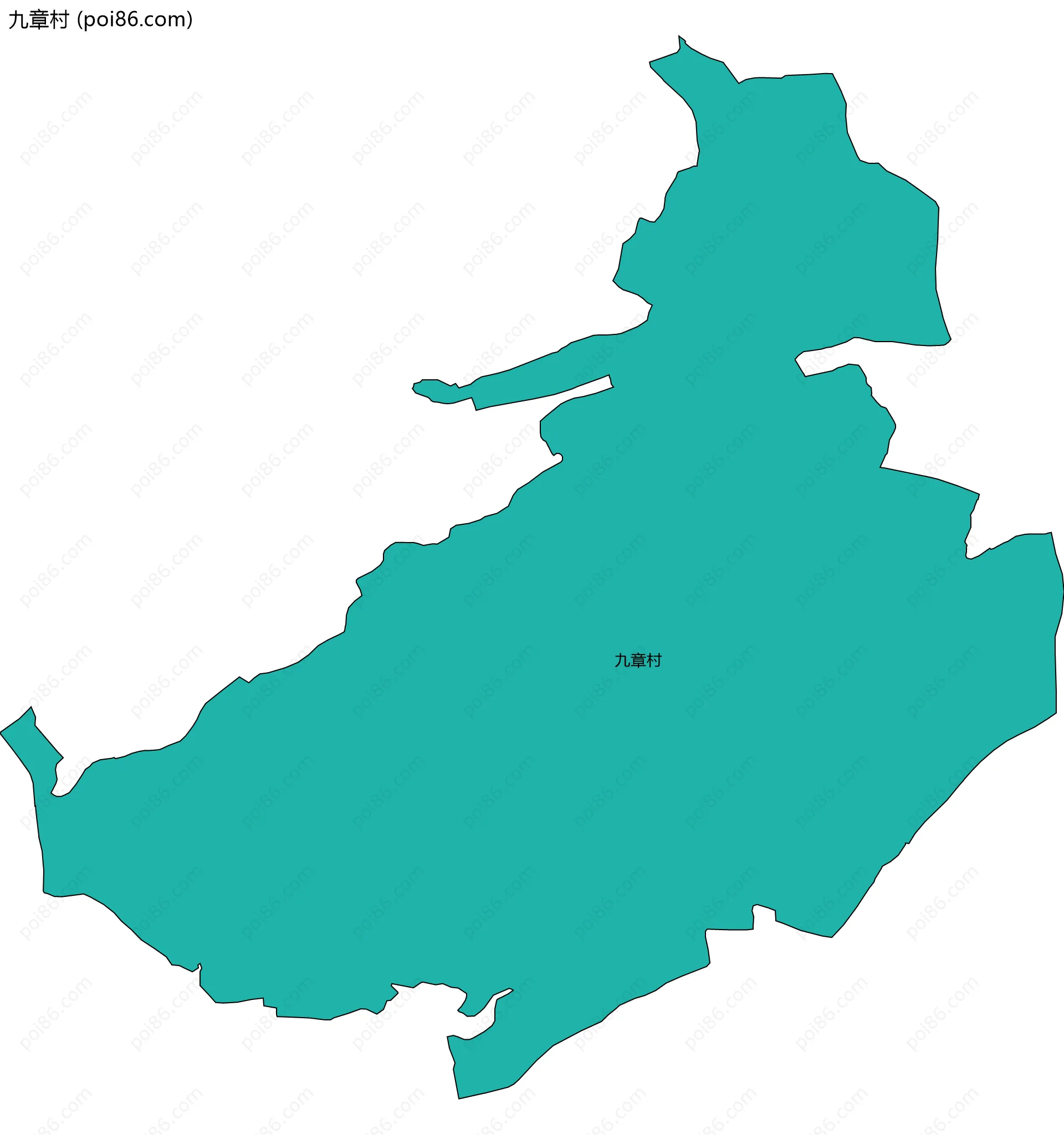 九章村边界地图