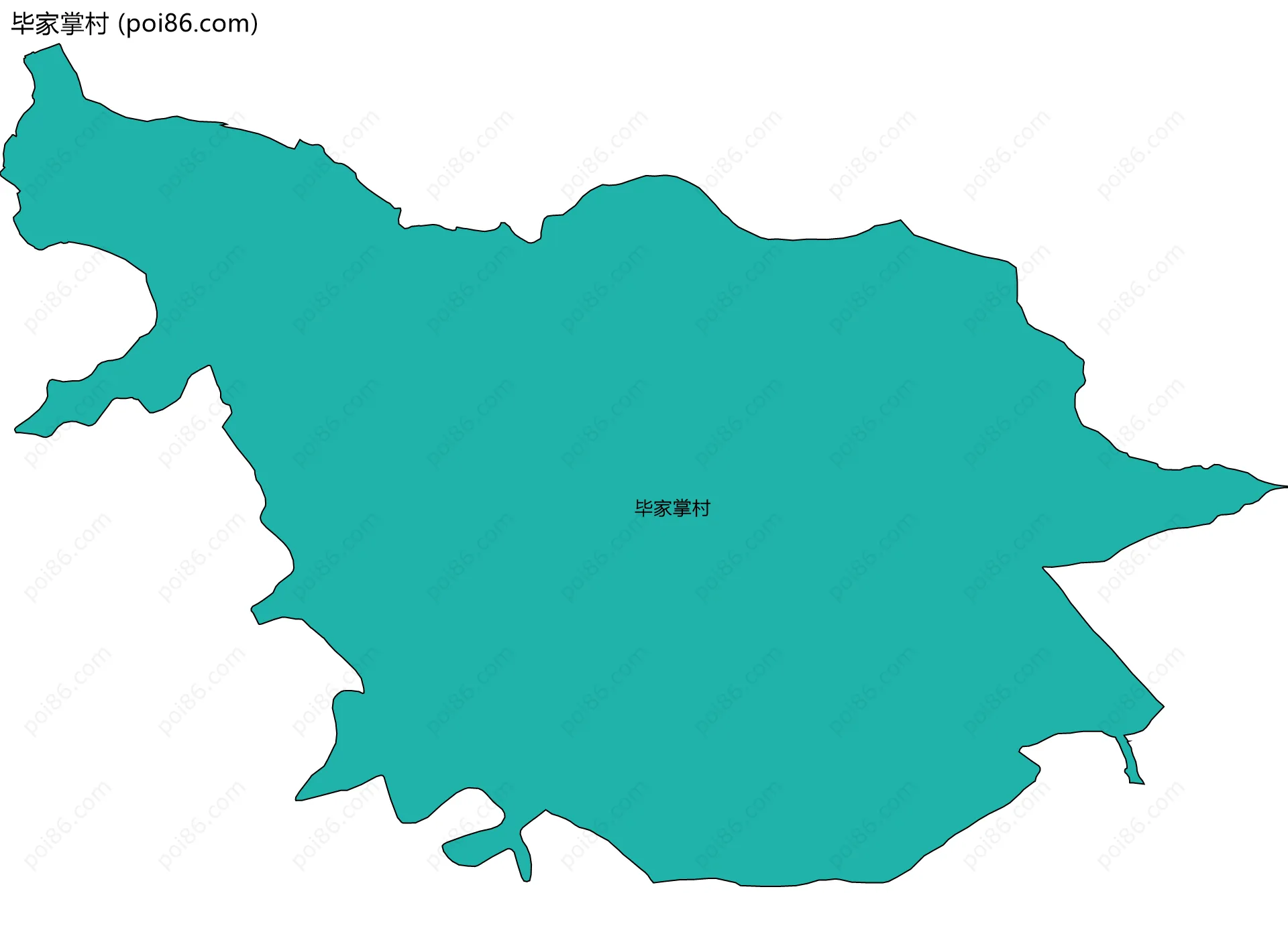 毕家掌村边界地图