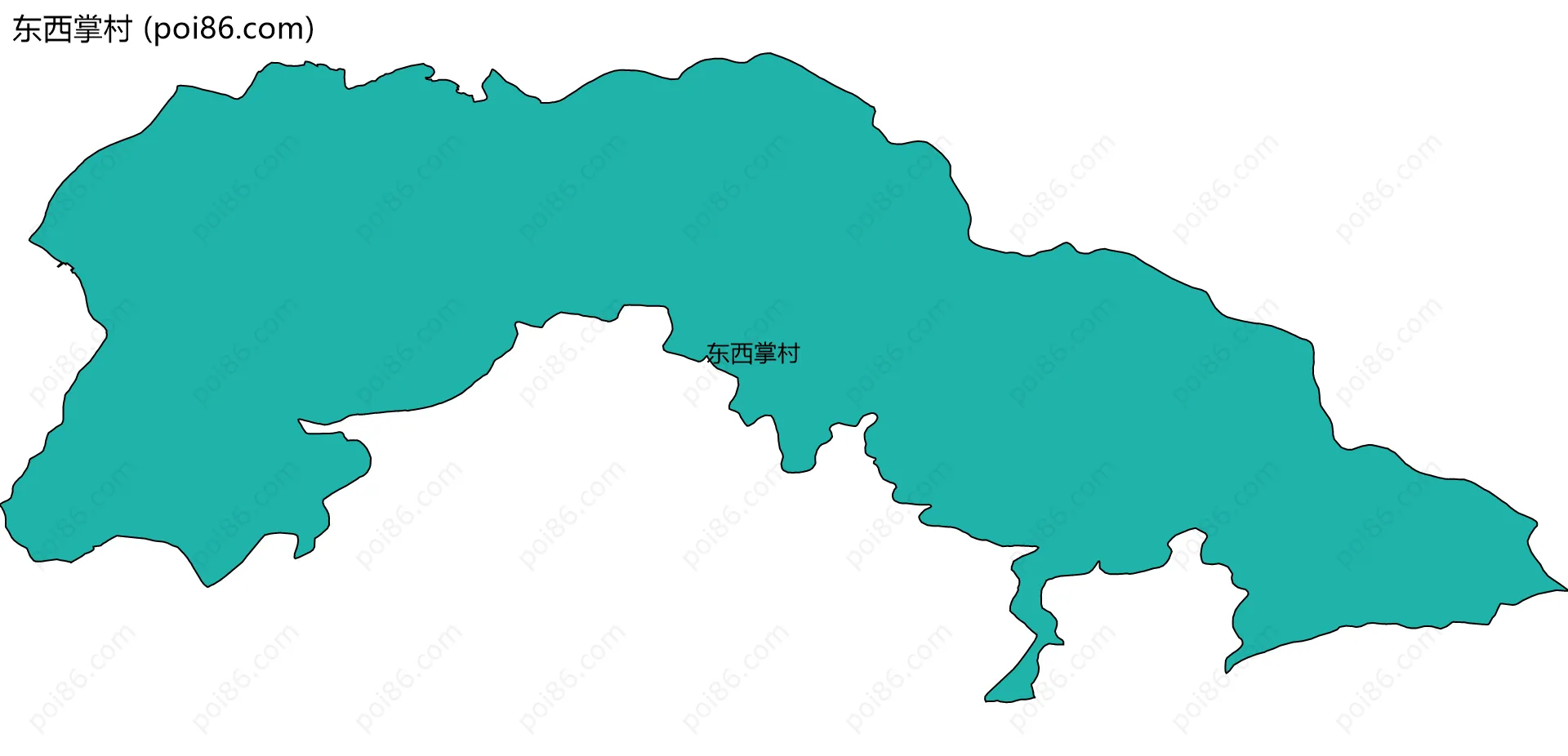 东西掌村边界地图