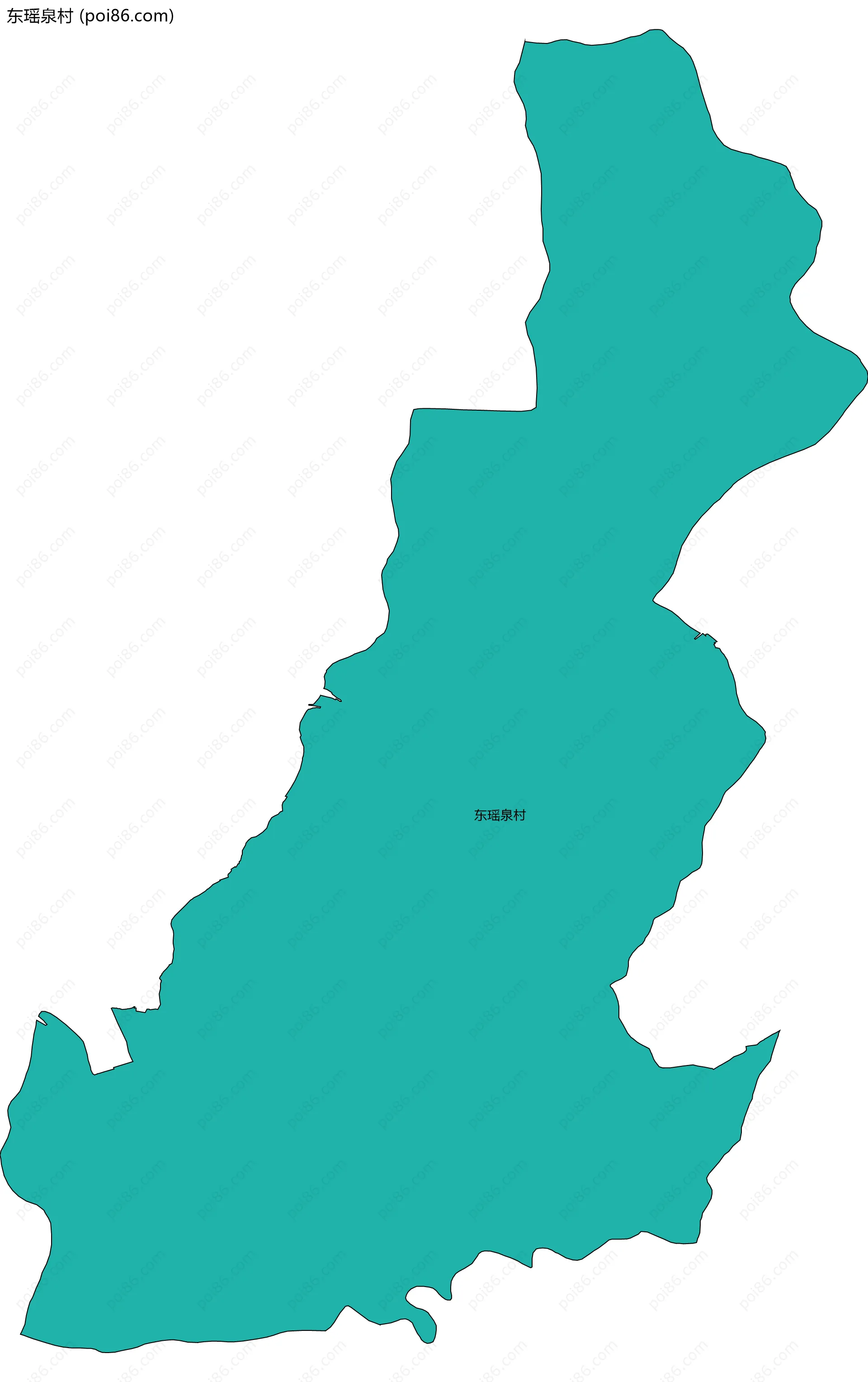 东瑶泉村边界地图