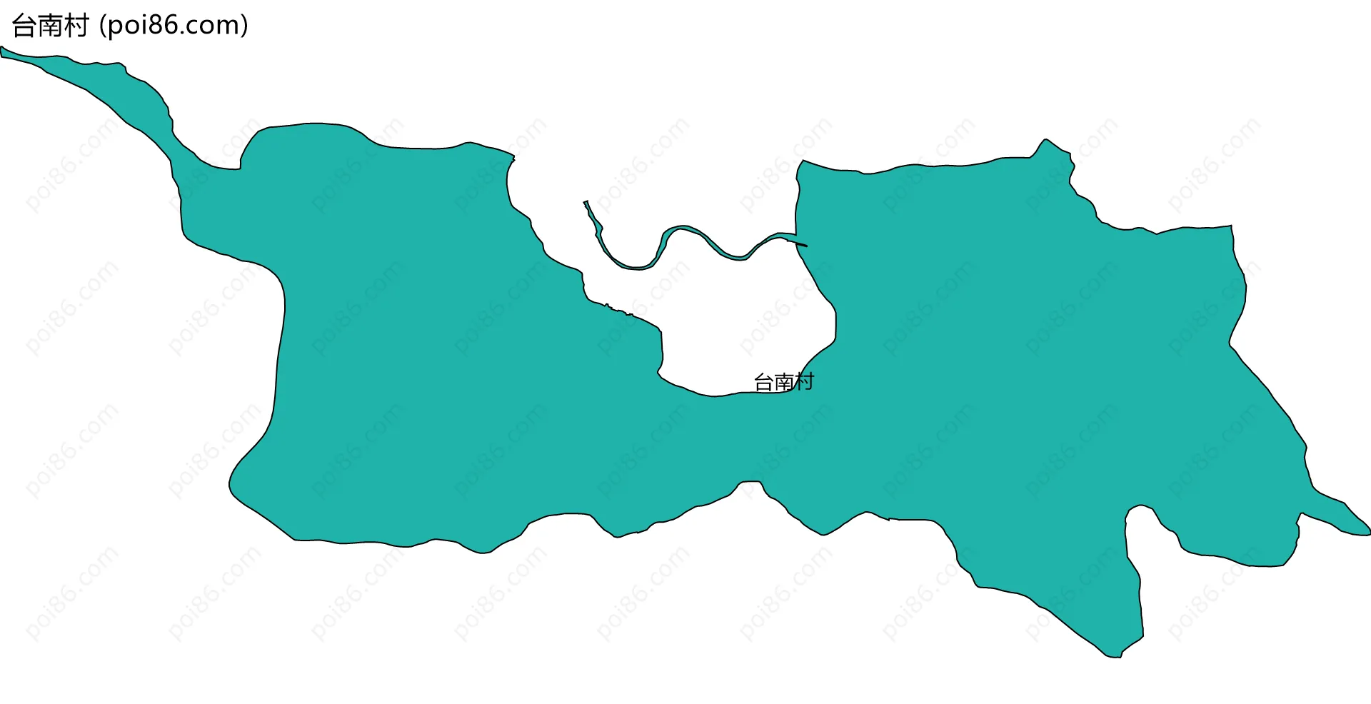 台南村边界地图