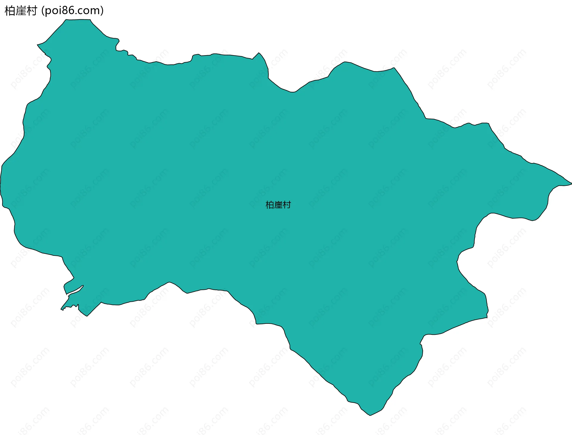 柏崖村边界地图