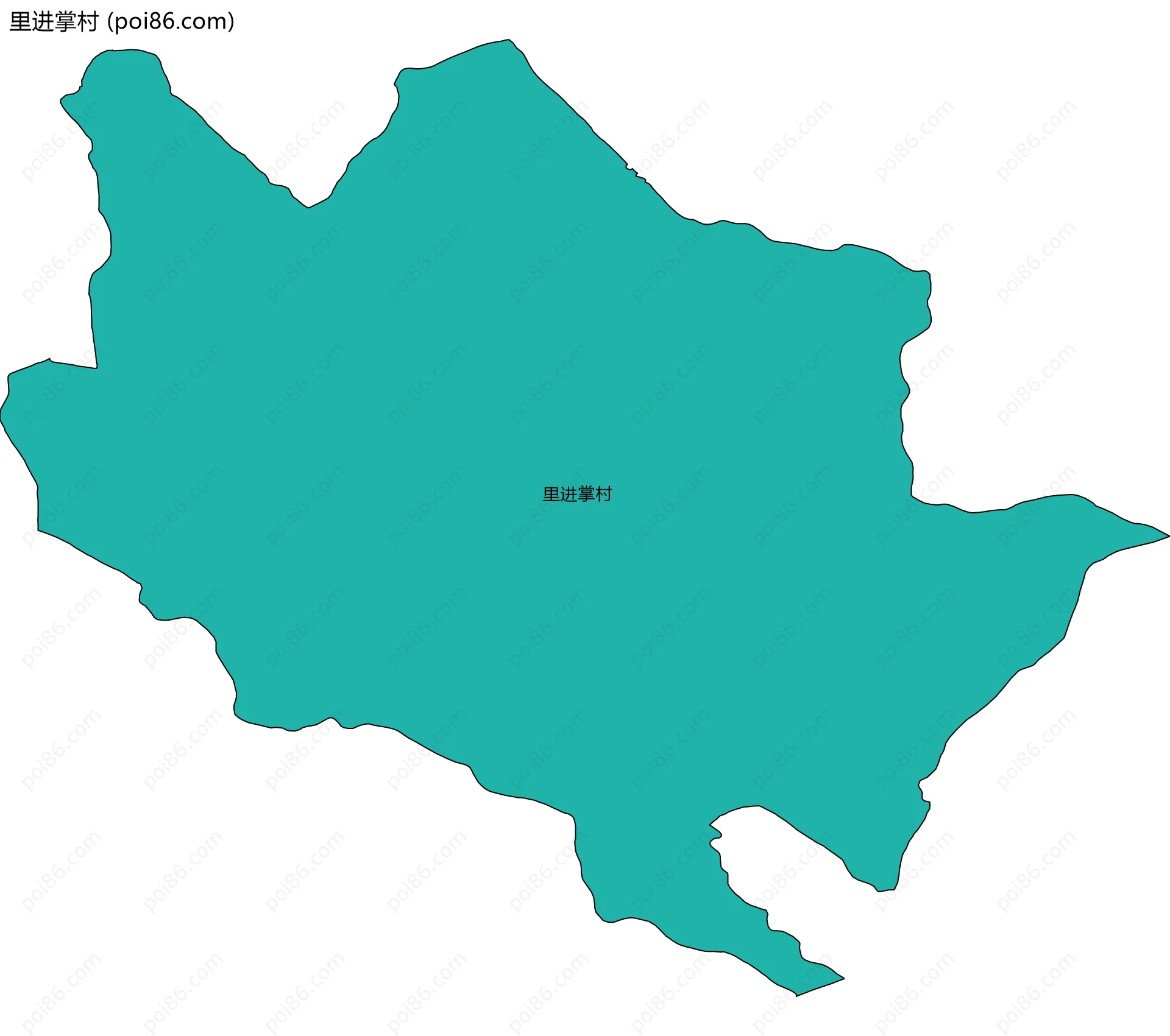 里进掌村边界地图