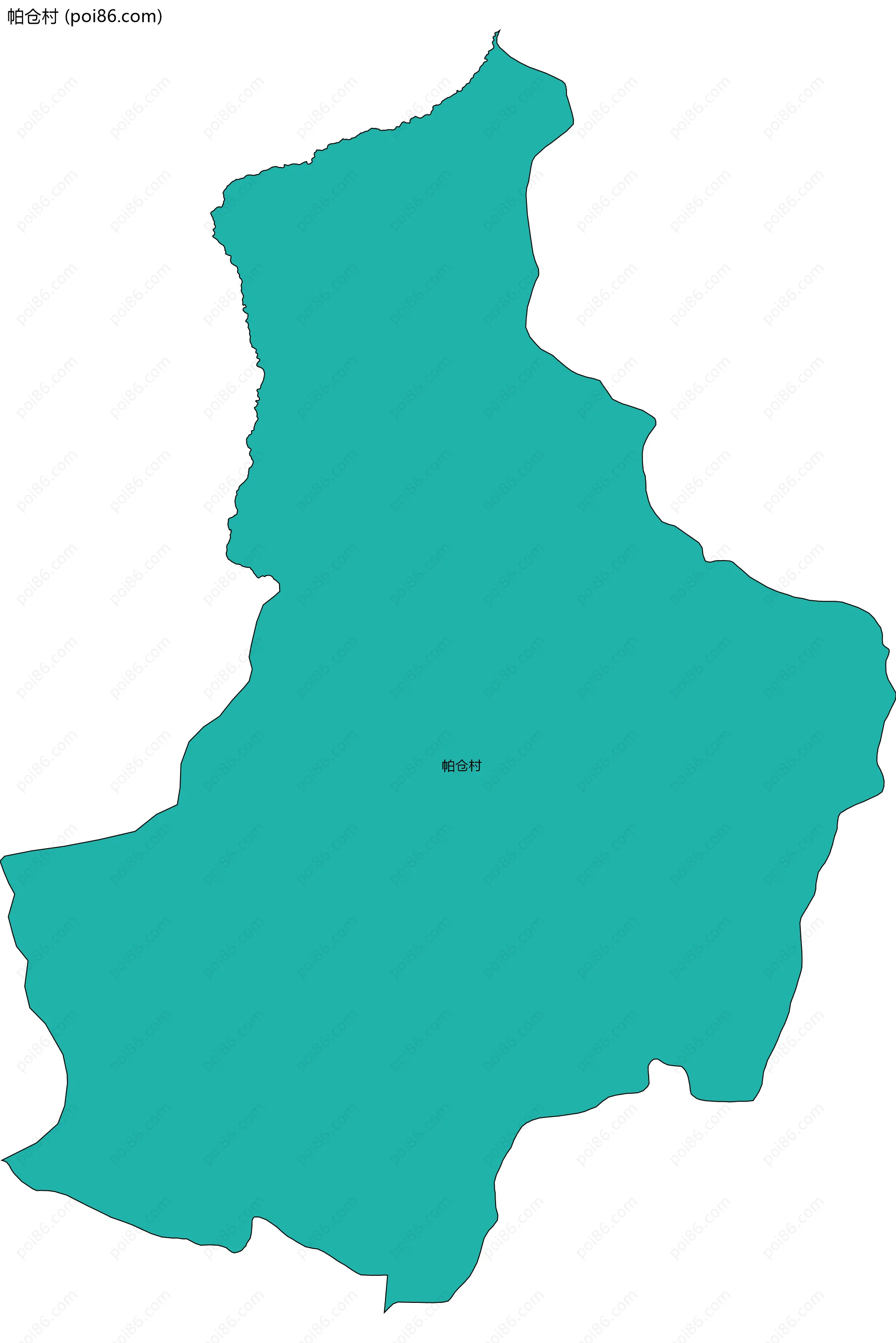 帕仓村边界地图