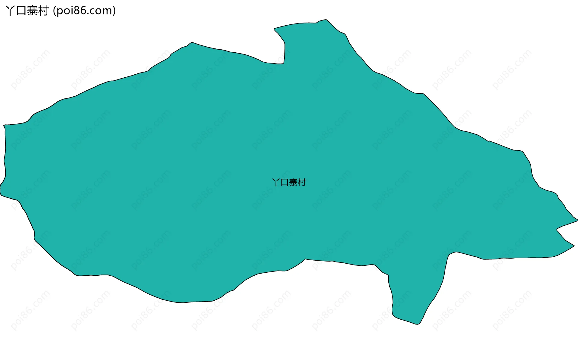 丫口寨村边界地图