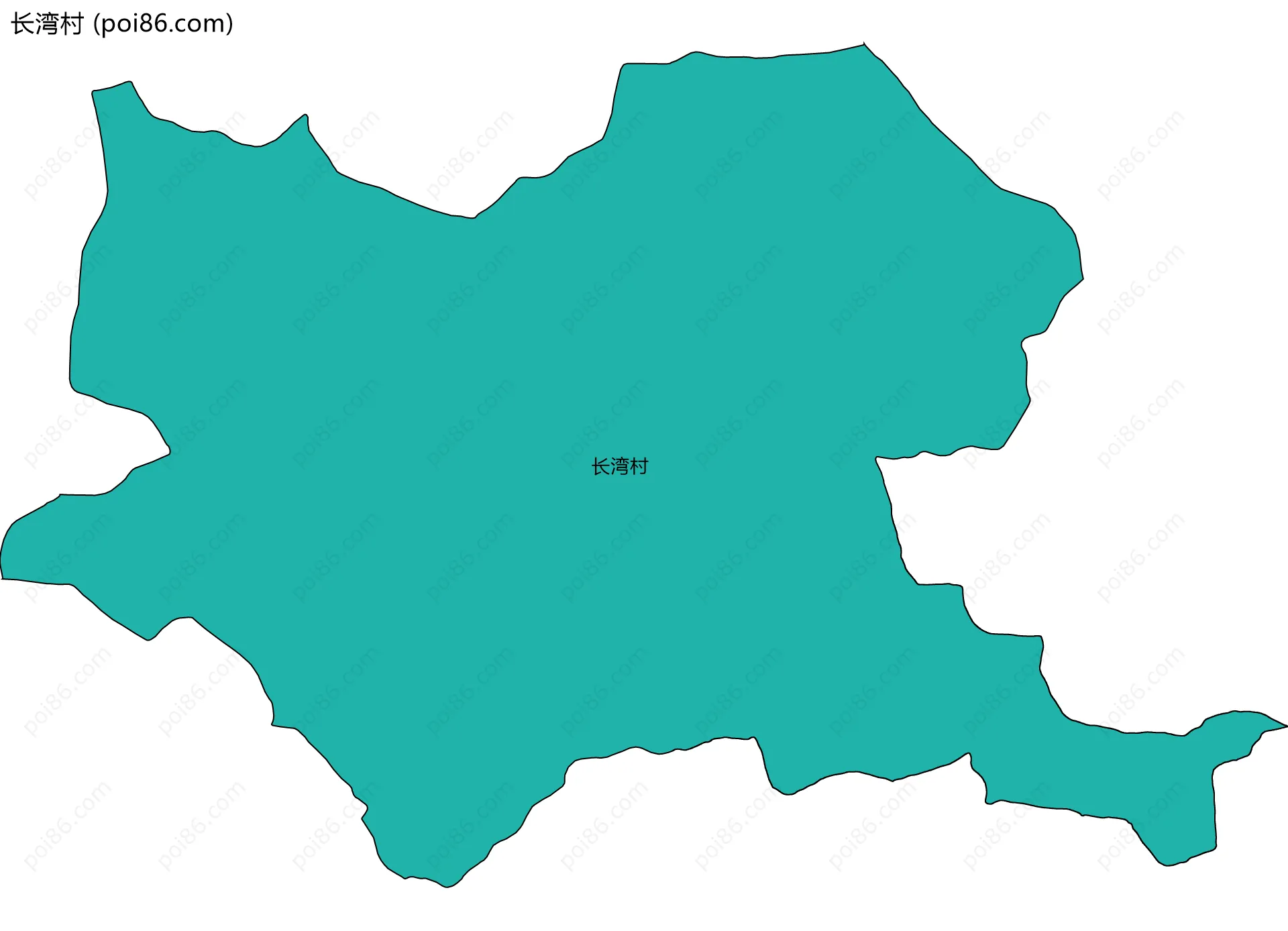 长湾村边界地图
