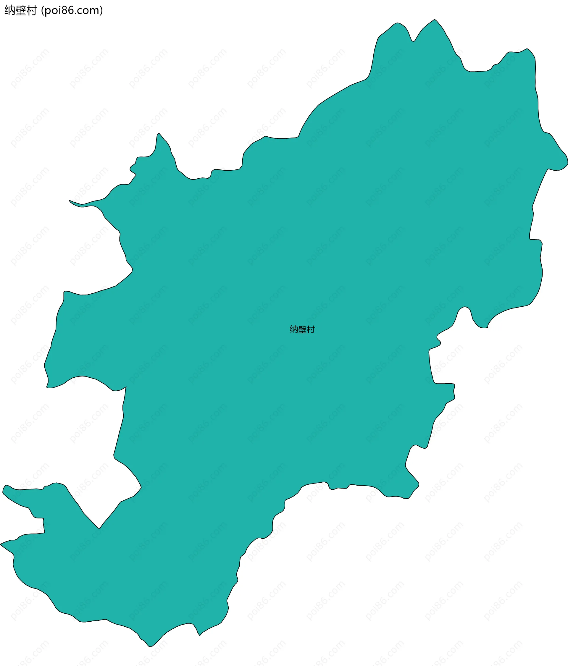 纳壁村边界地图