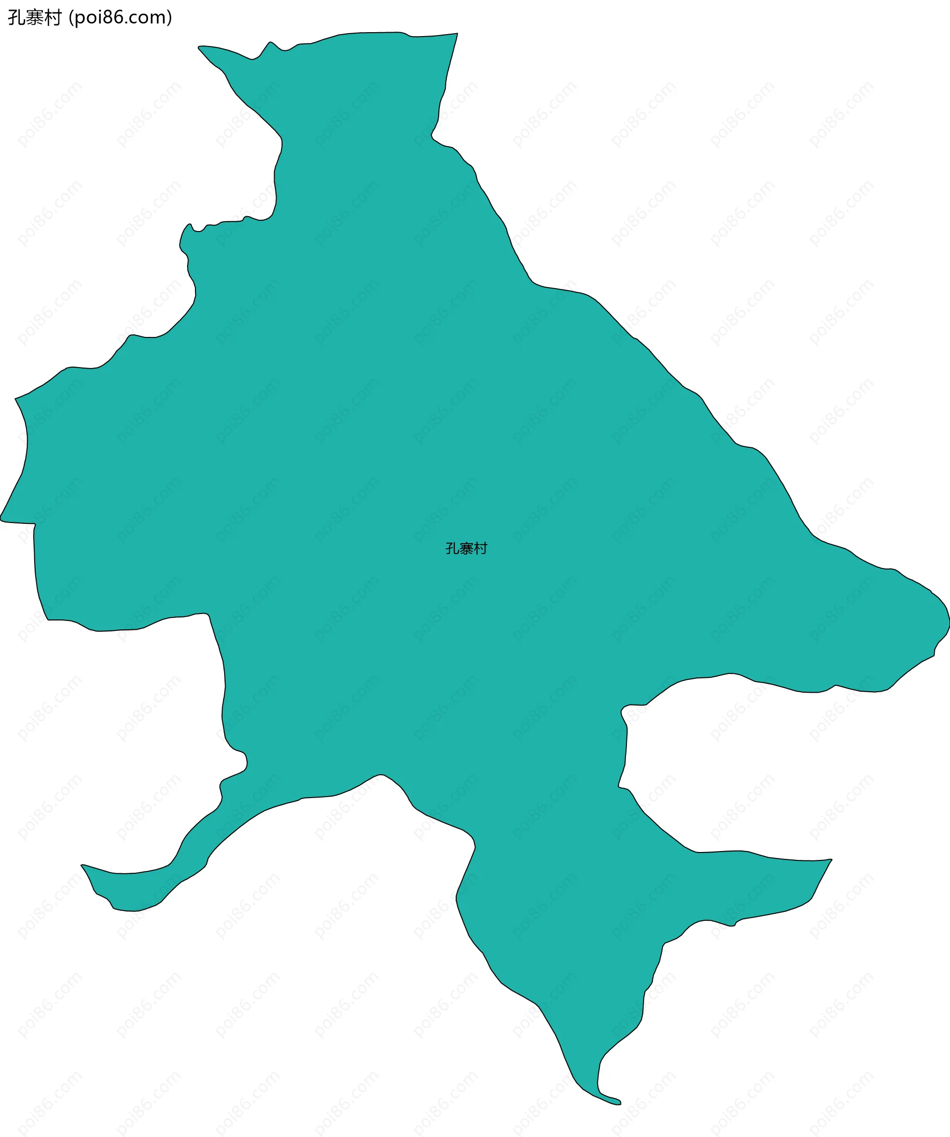 孔寨村边界地图