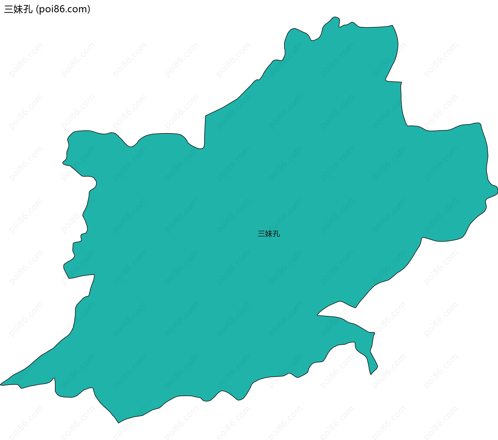 三妹孔边界地图