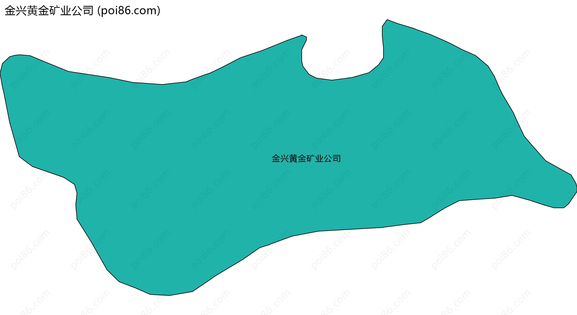 金兴黄金矿业公司边界地图