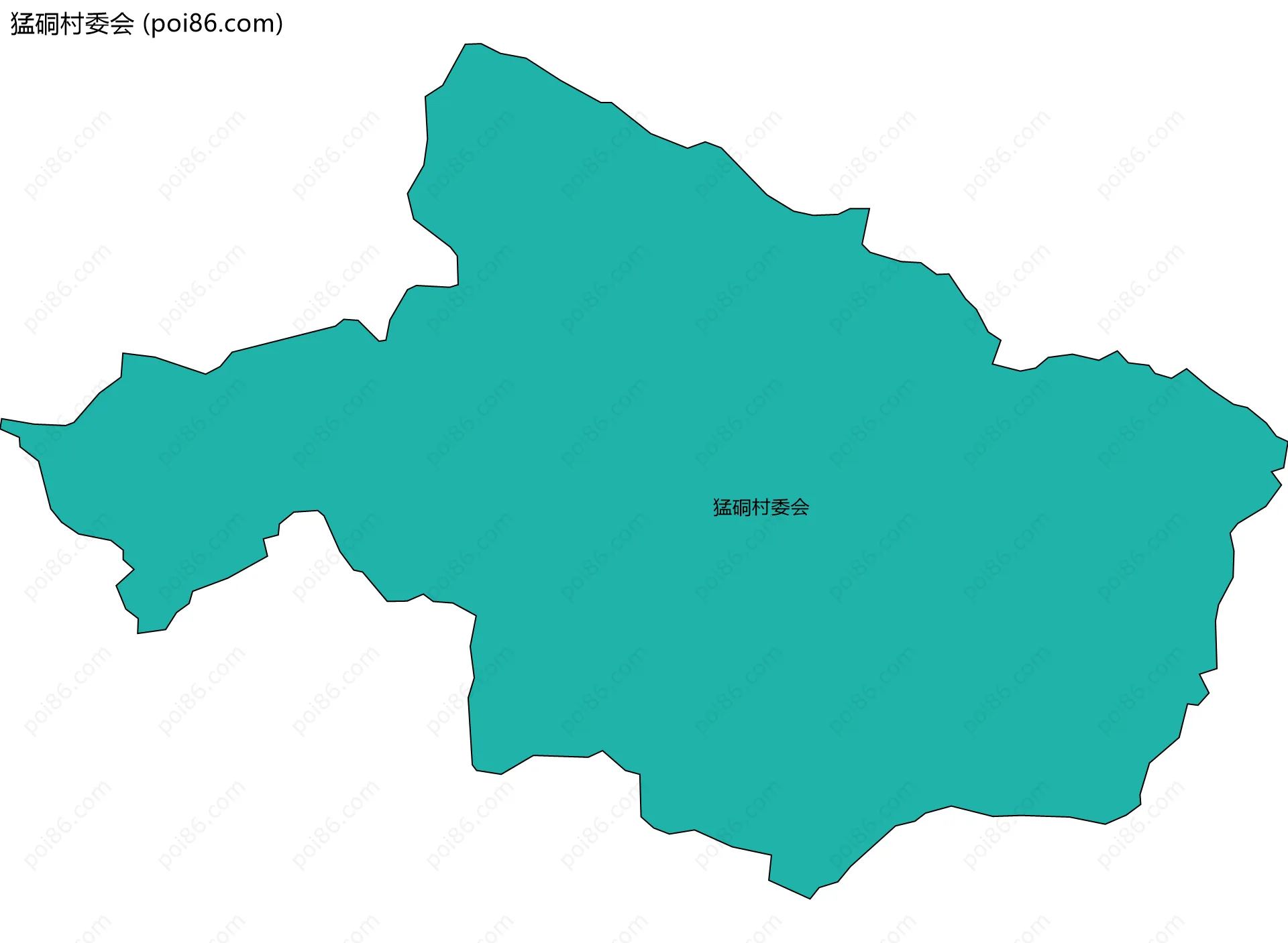 猛硐村委会边界地图