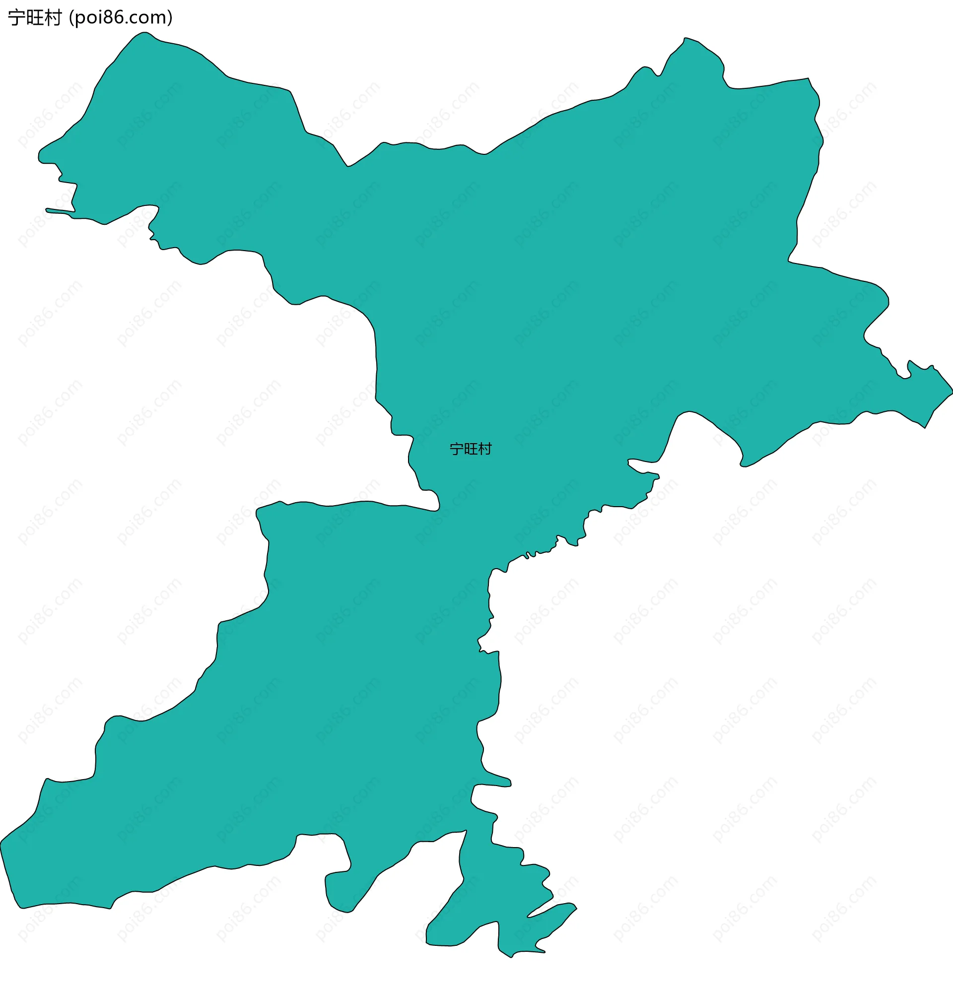 宁旺村边界地图
