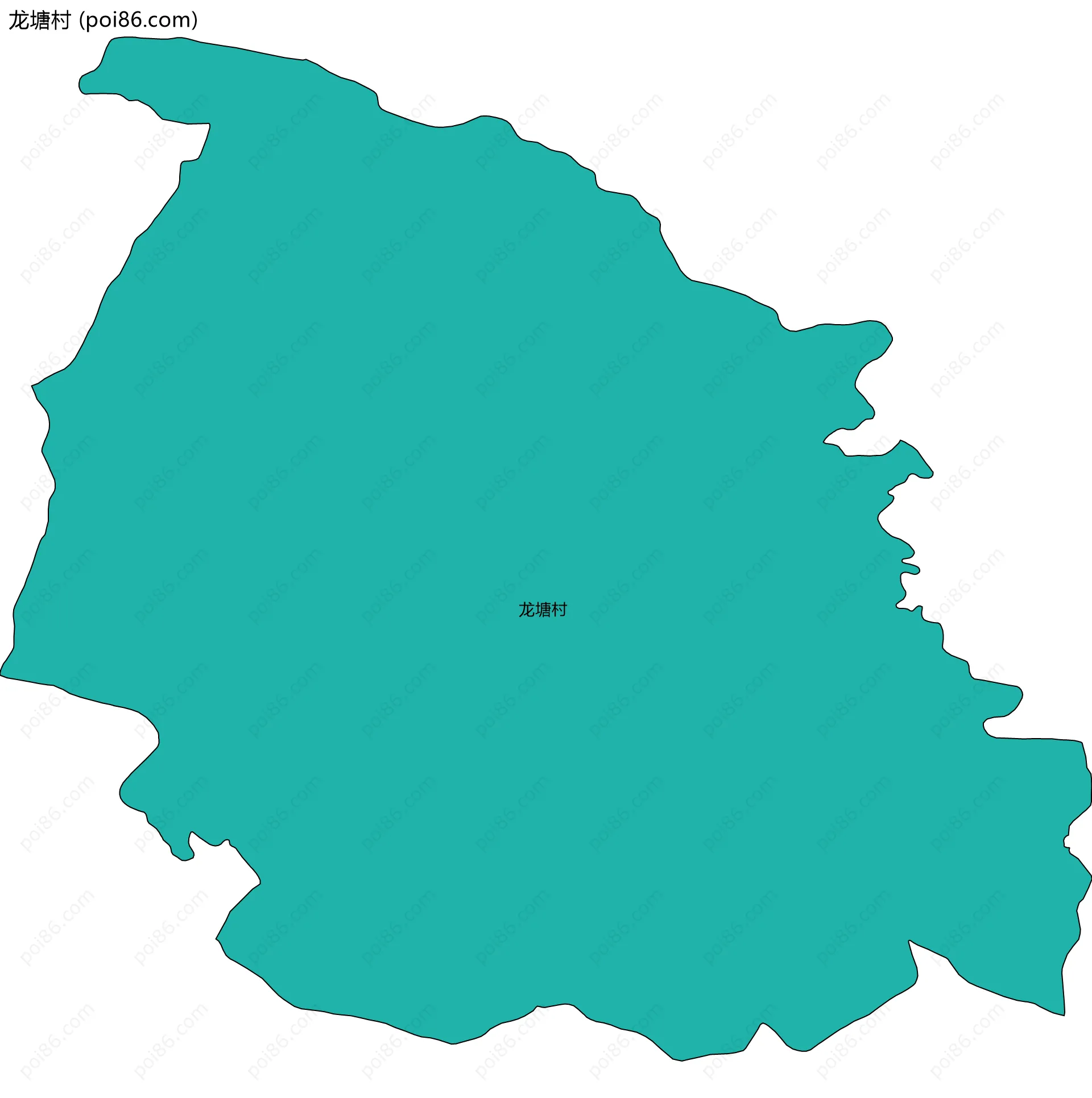 龙塘村边界地图