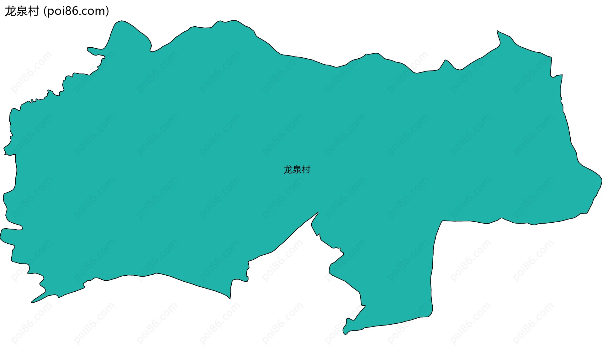 龙泉村边界地图