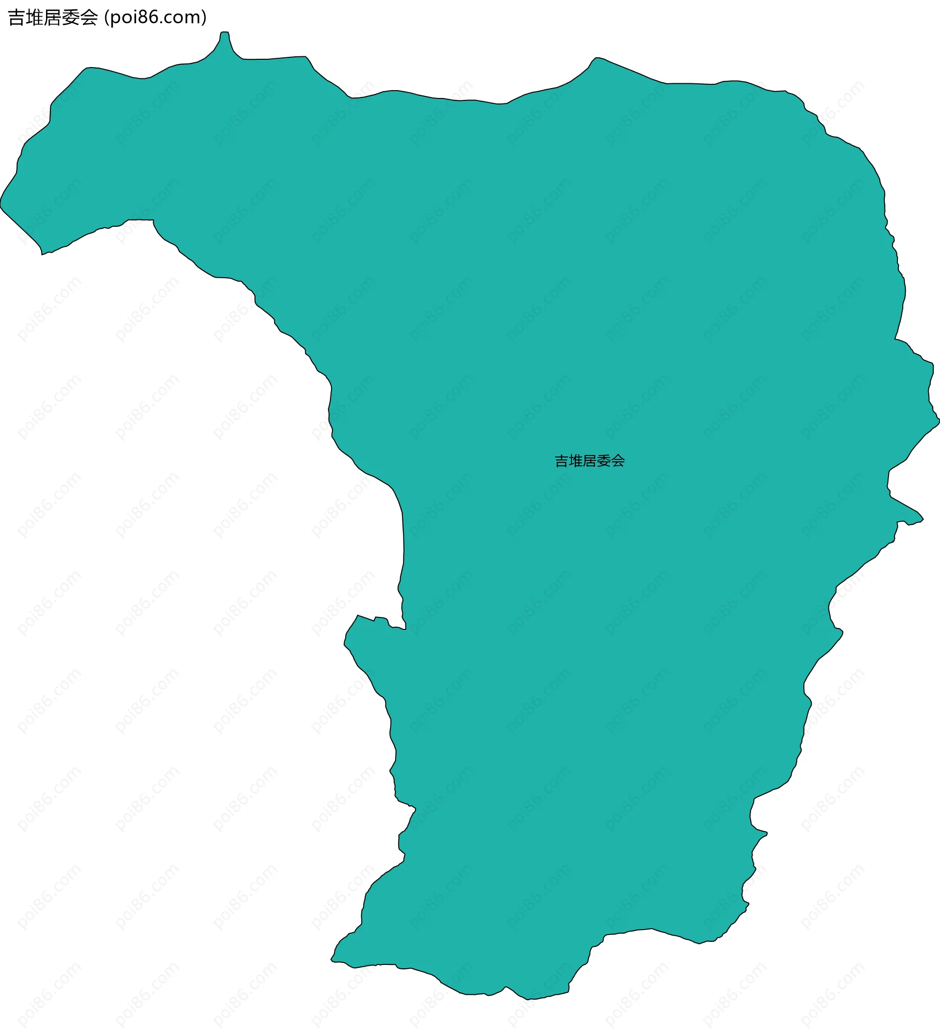 吉堆居委会边界地图