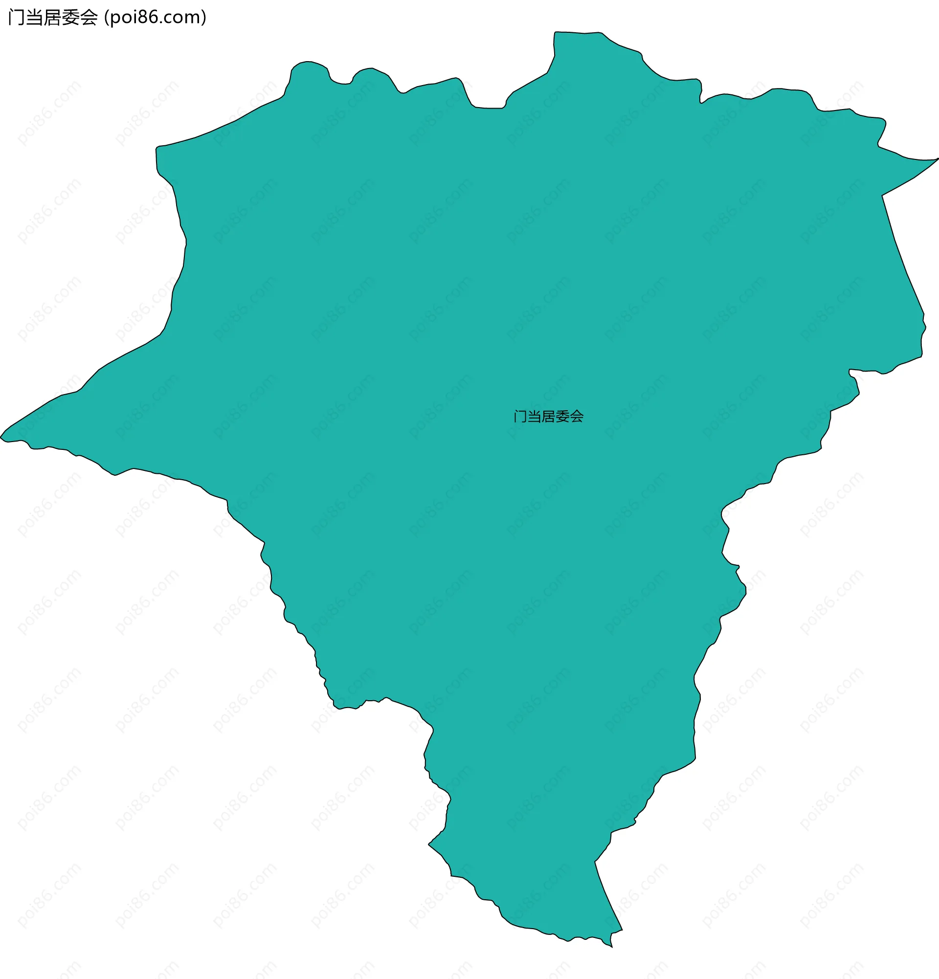 门当居委会边界地图