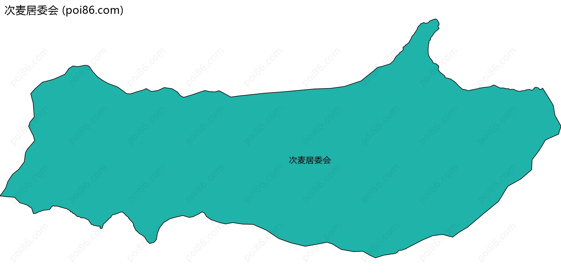 次麦居委会边界地图