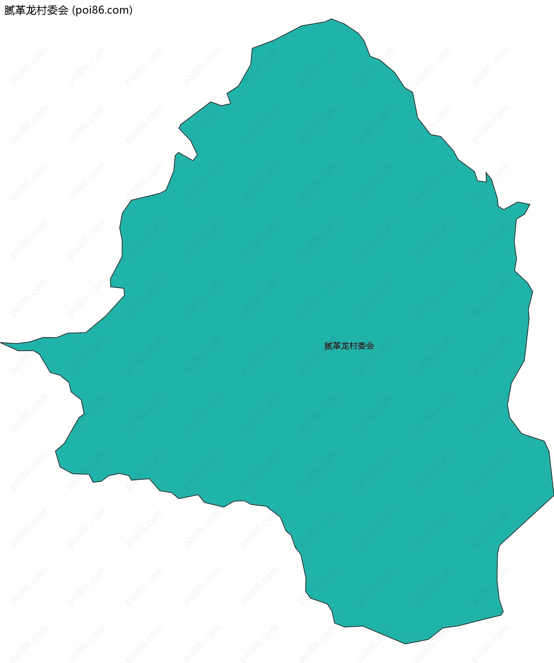 腻革龙村委会边界地图