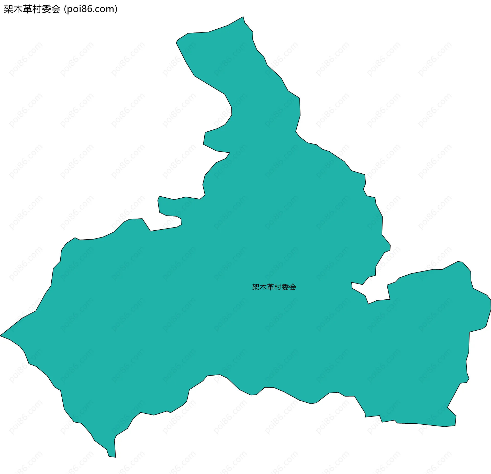 架木革村委会边界地图