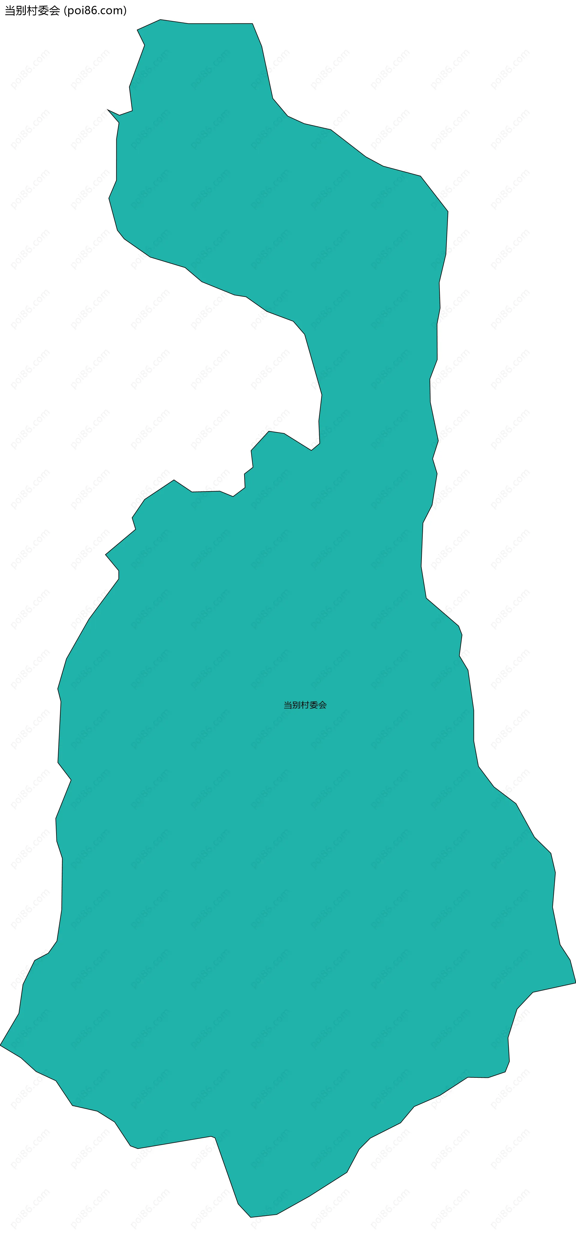 当别村委会边界地图