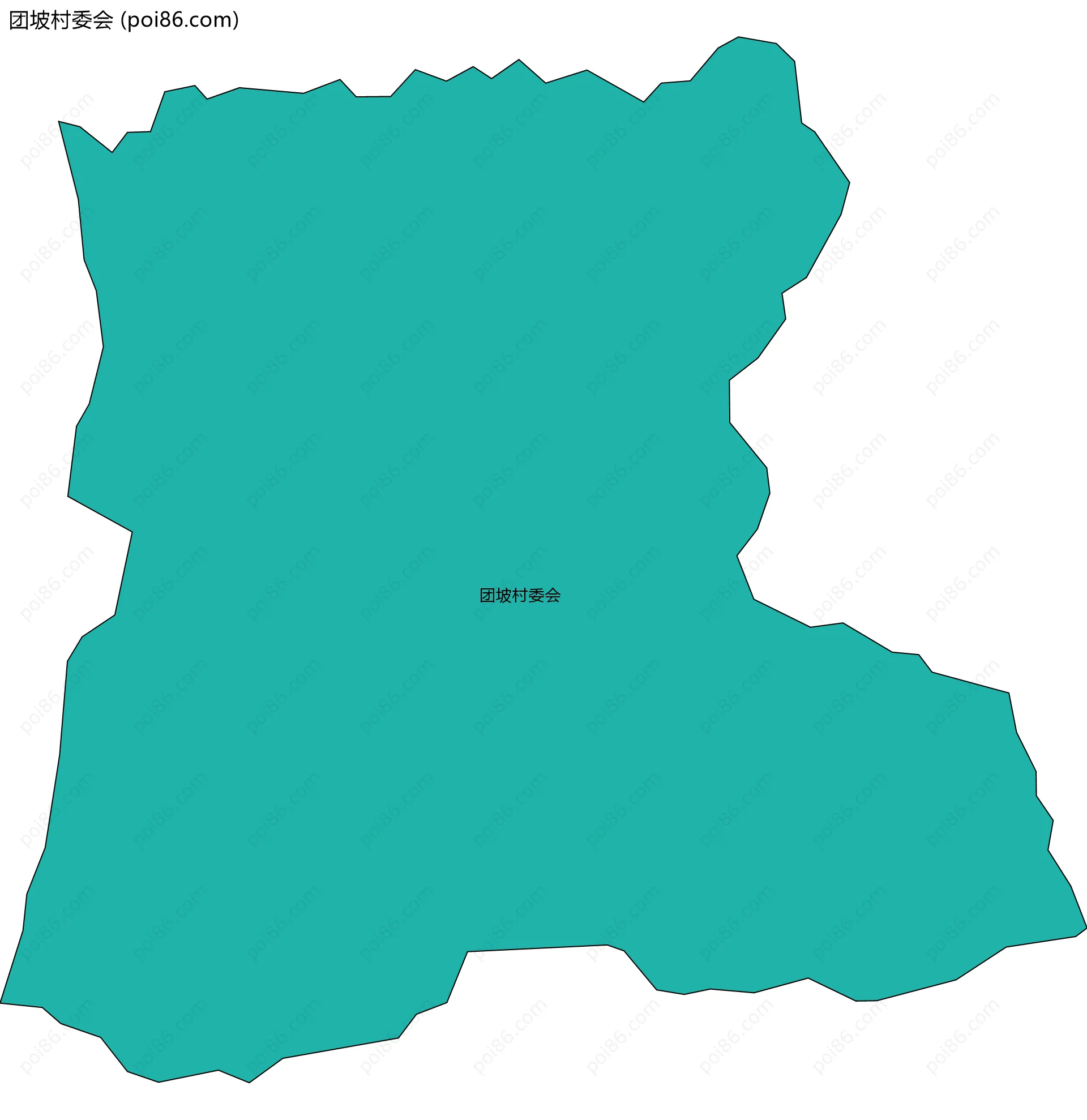 团坡村委会边界地图