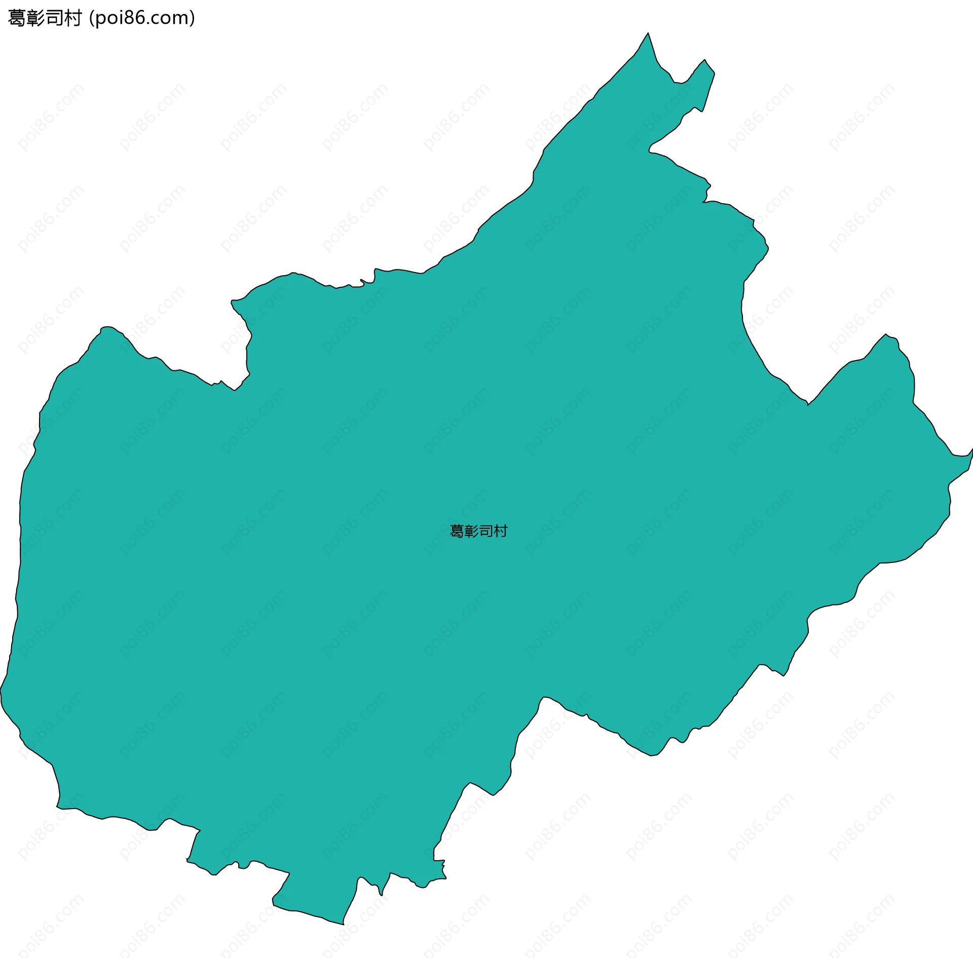 葛彰司村边界地图