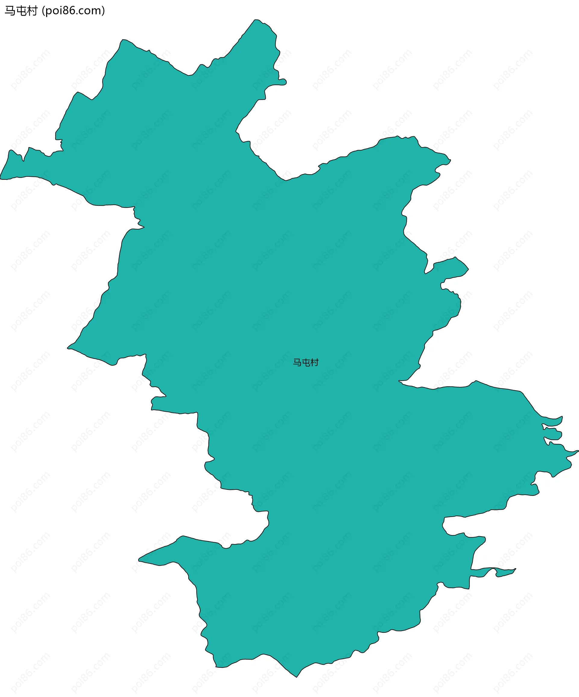 马屯村边界地图