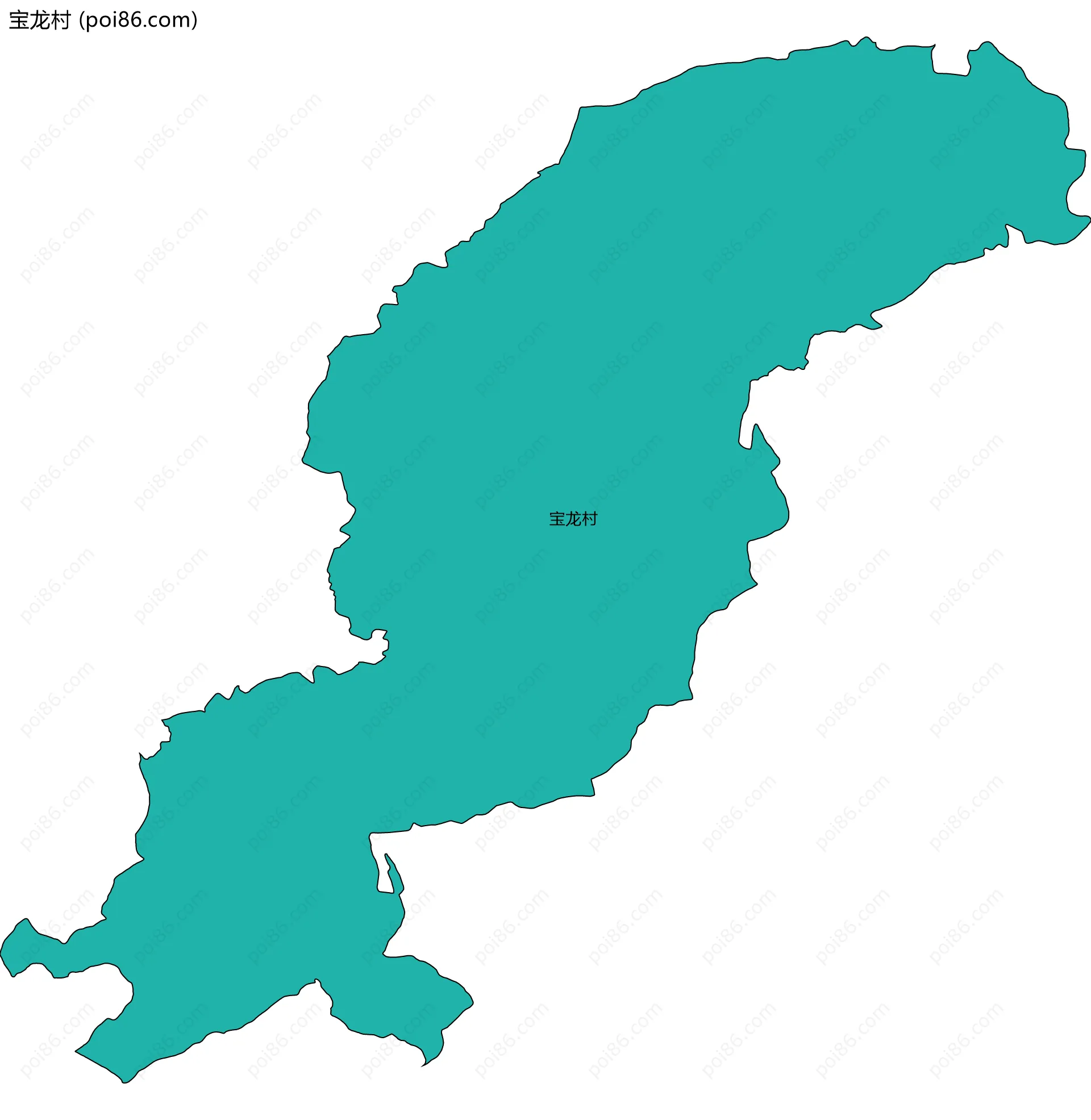 宝龙村边界地图