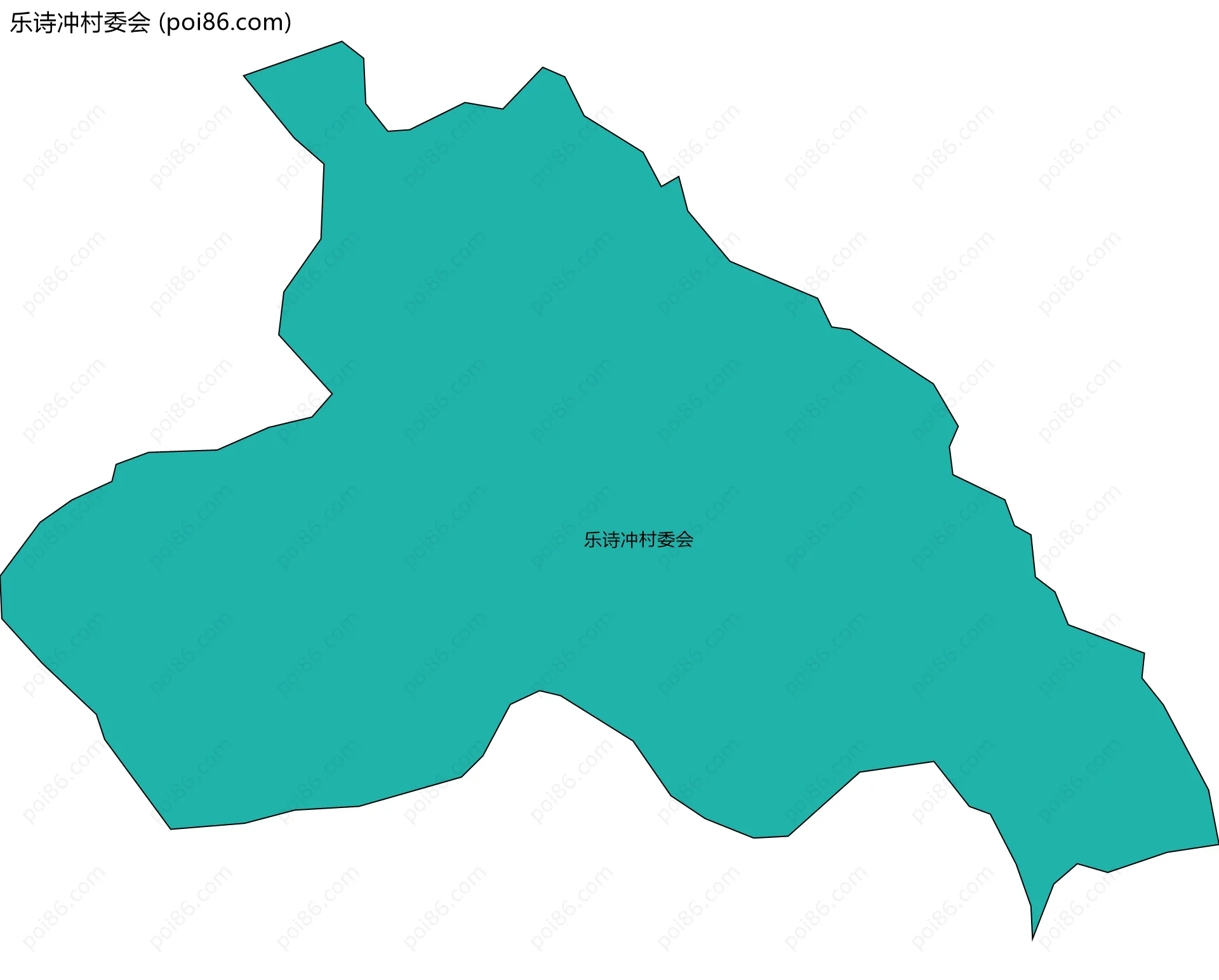 乐诗冲村委会边界地图