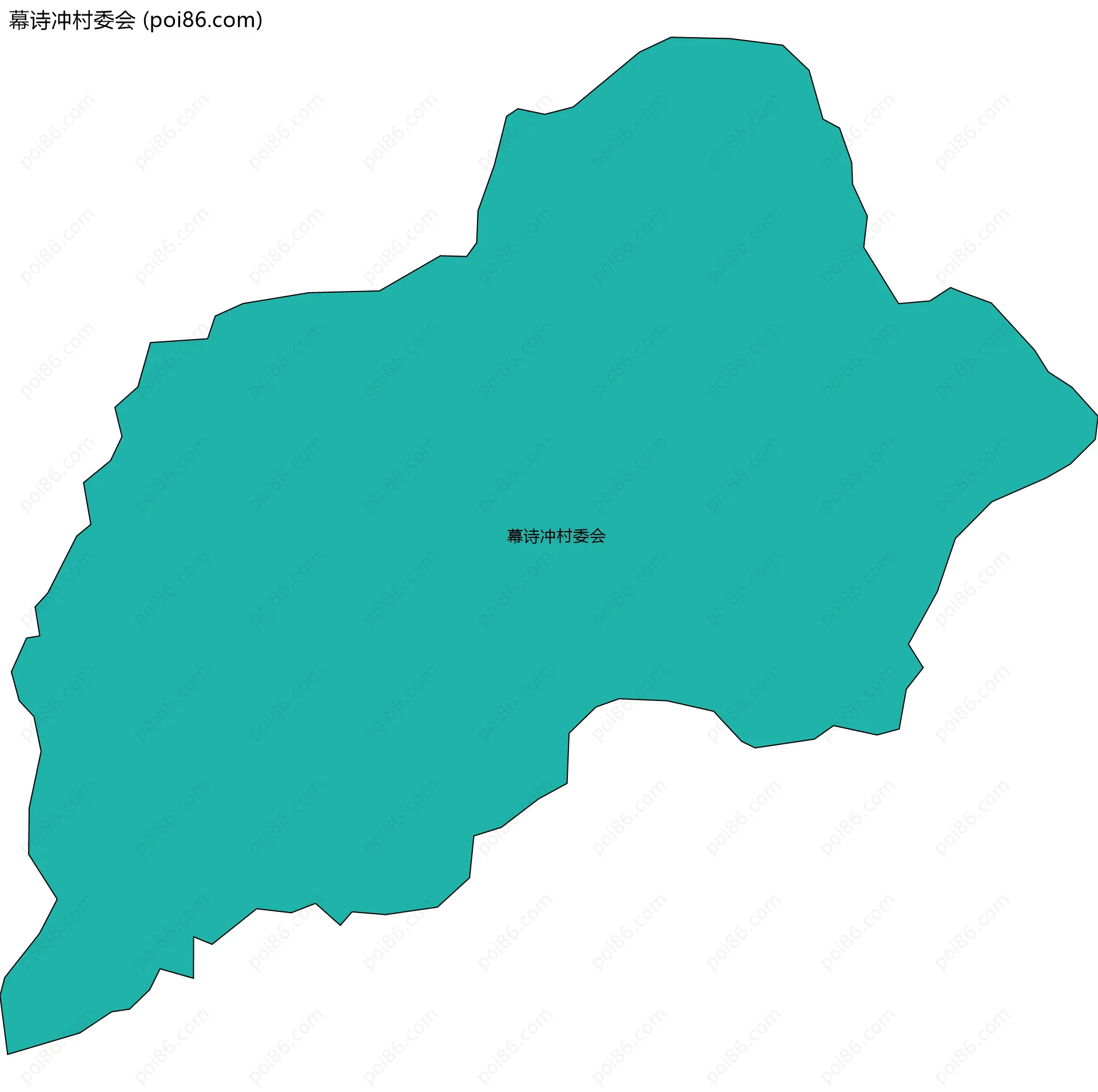 幕诗冲村委会边界地图