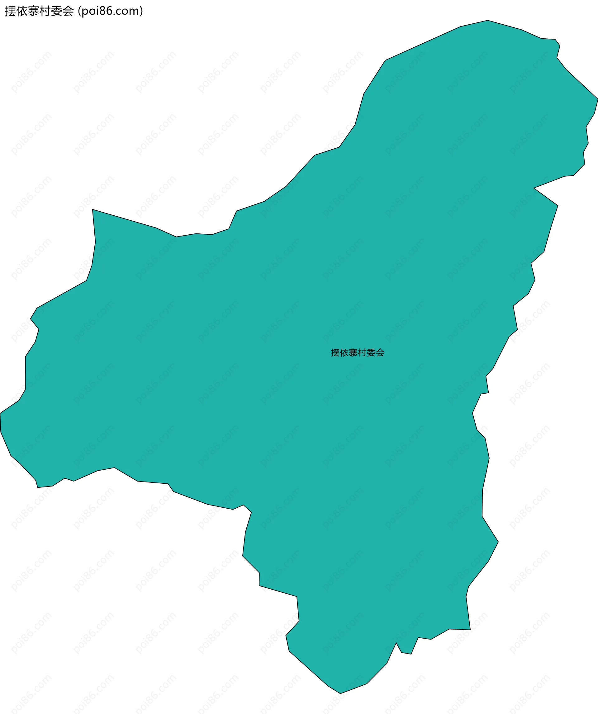 摆依寨村委会边界地图