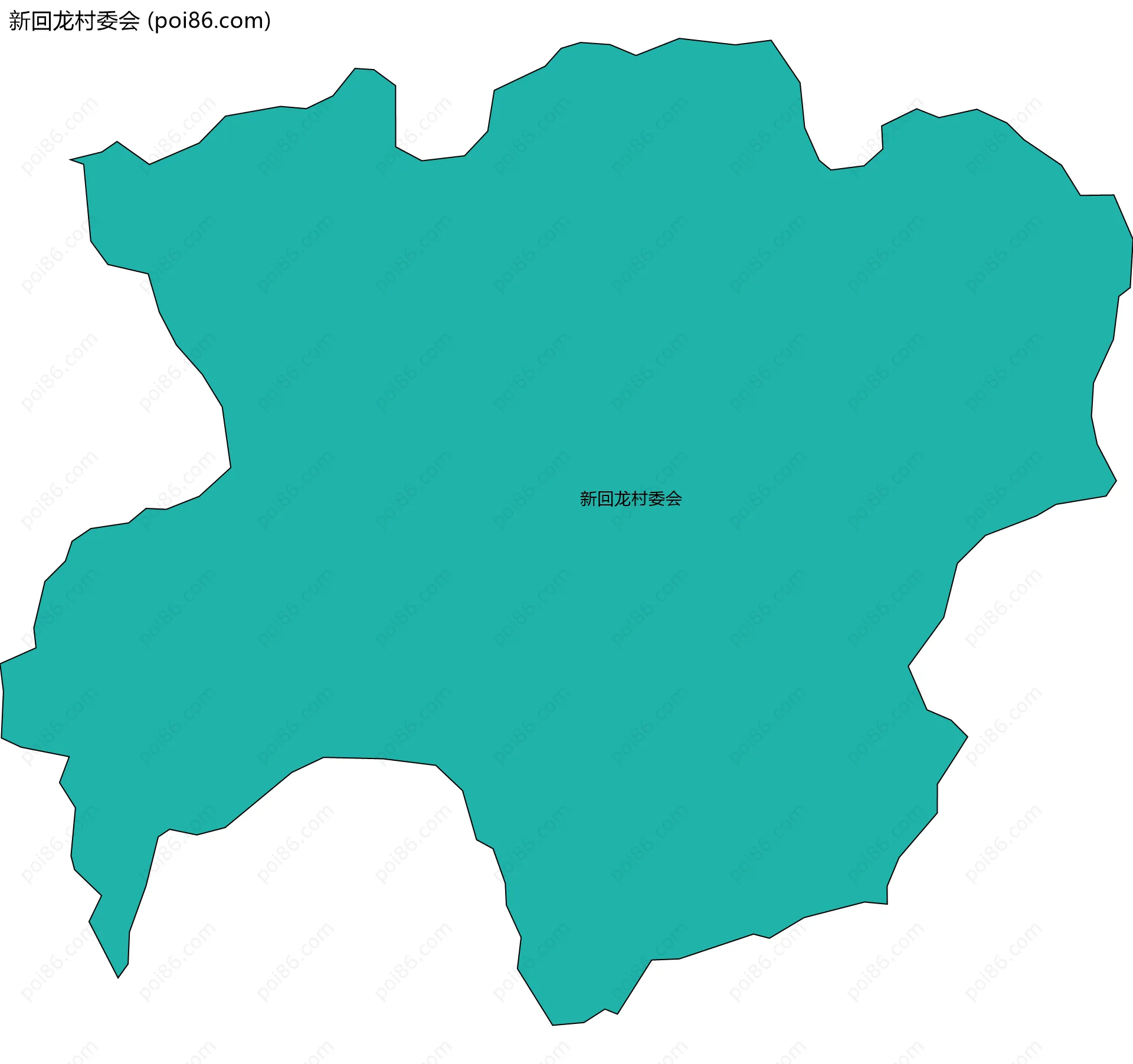 新回龙村委会边界地图